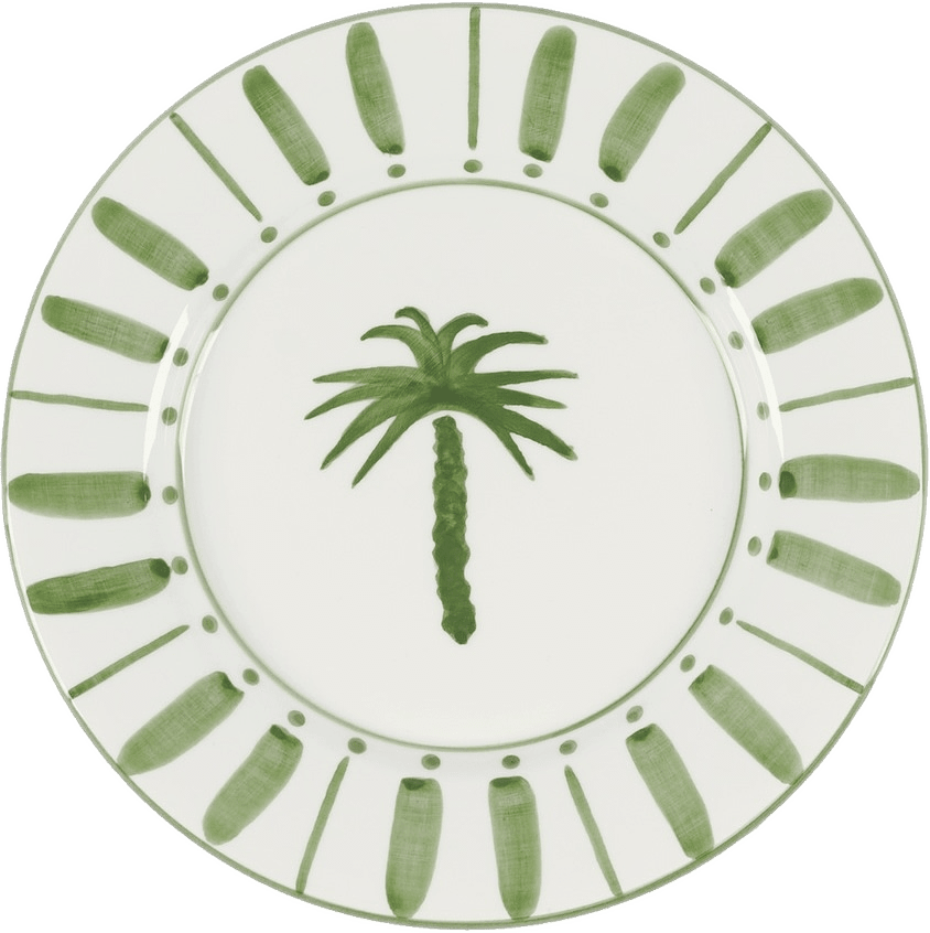 Cannes Assiett - 22 Cm, från Pick A Poppy, i färgen green.