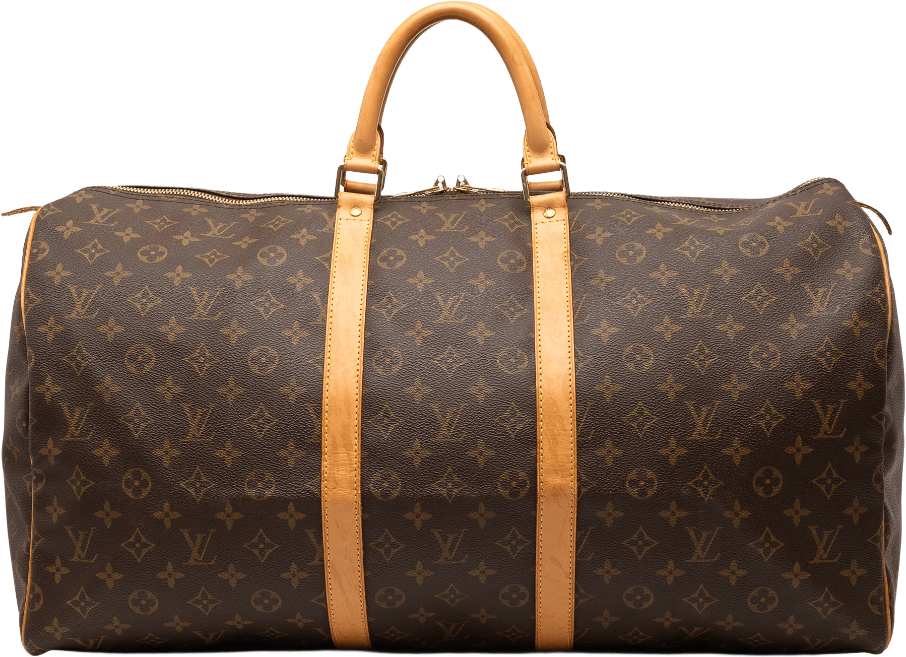 Louis Vuitton Monogram Keepall 55, från Luxclusif, i färgen brown.