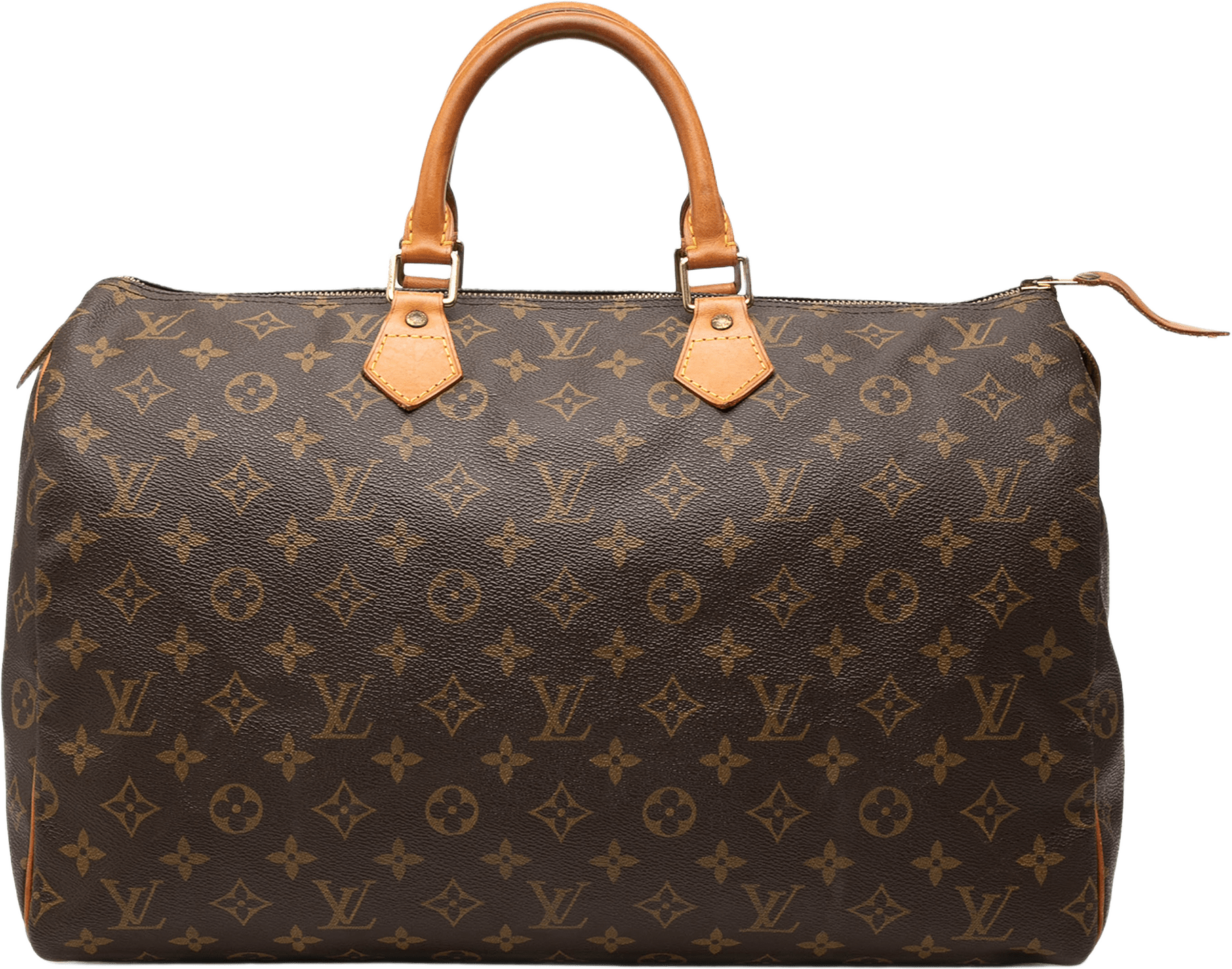 Louis Vuitton Monogram Speedy 40, från Luxclusif, i färgen brun.