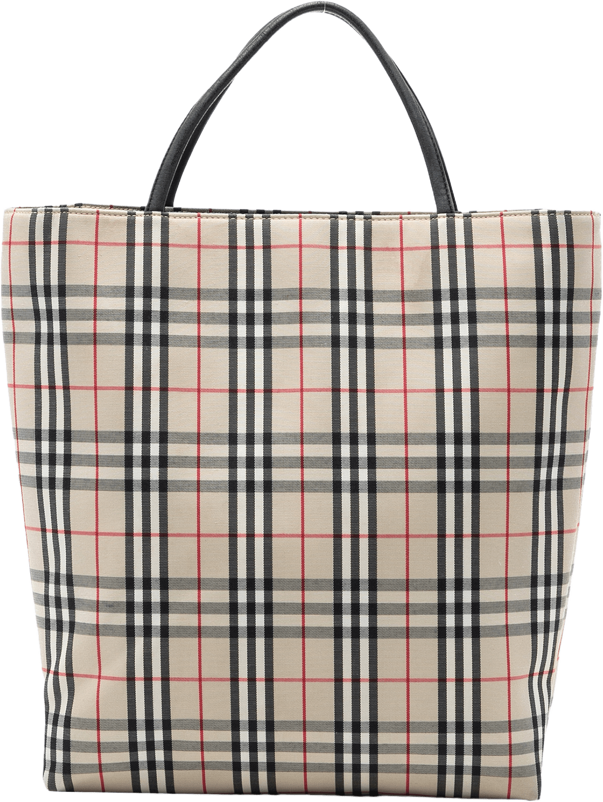 Burberry House Check Canvas Tote, från Luxclusif, i färgen beige.