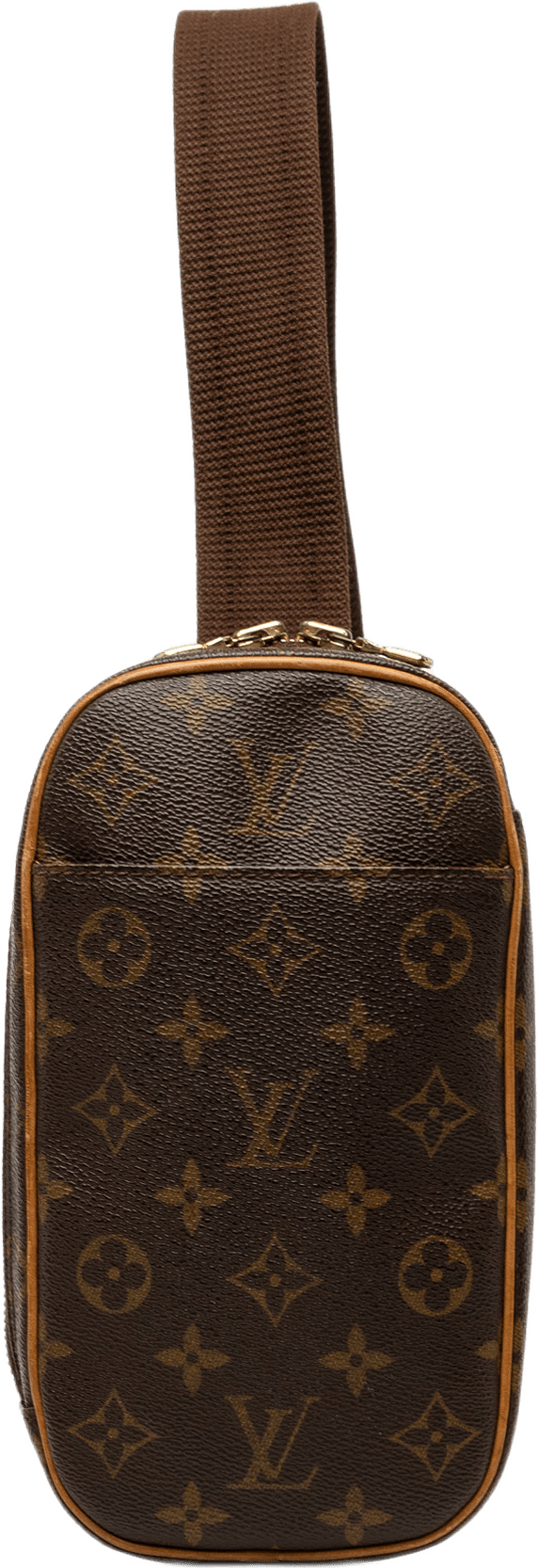 Louis Vuitton Monogram Pochette Gange, från Luxclusif, i färgen brun.