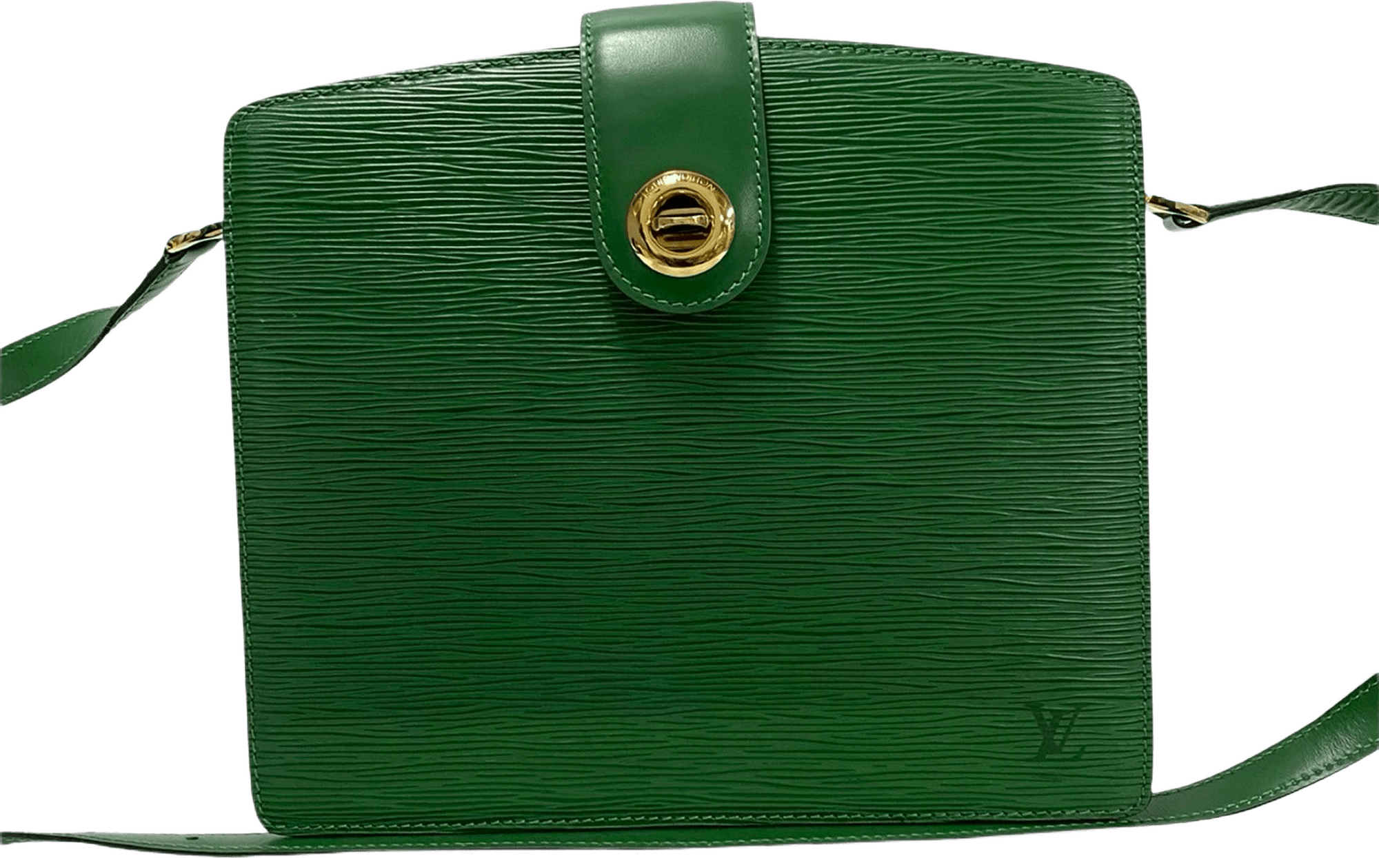 Louis Vuitton Epi Capucines, från Luxclusif, i färgen green.