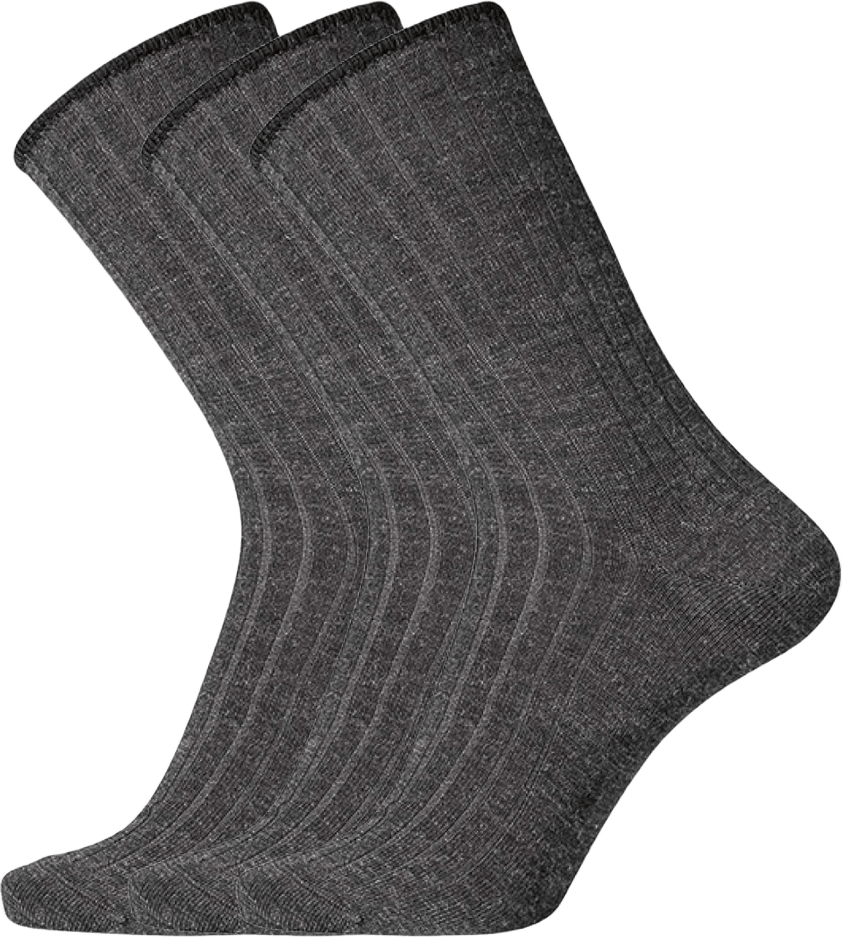 3-pack "no Elastic" Strumpor | Ull | Grå