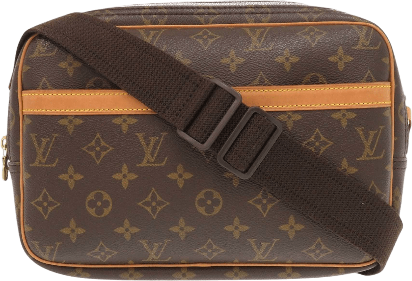 Louis Vuitton Monogram Reporter Pm, från Luxclusif, i färgen brown.