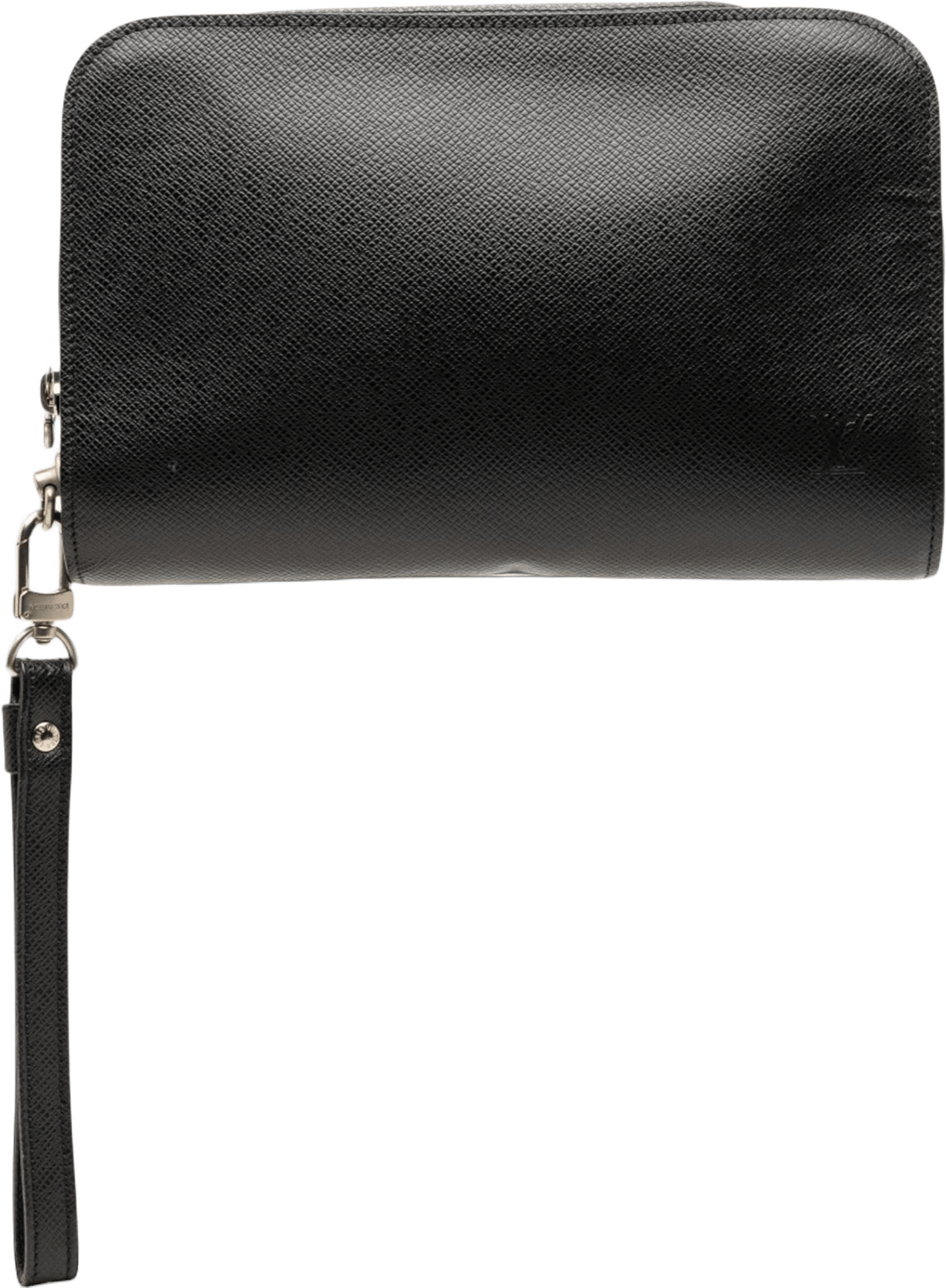 Louis Vuitton Taiga Pochette Baikal, från Luxclusif, i färgen black.
