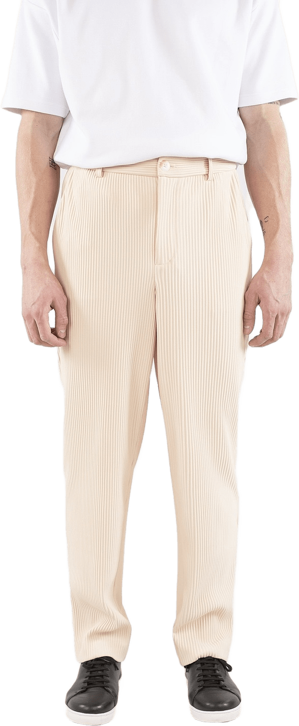 Lugo Plissebyxor, från Ciszere, i färgen beige.