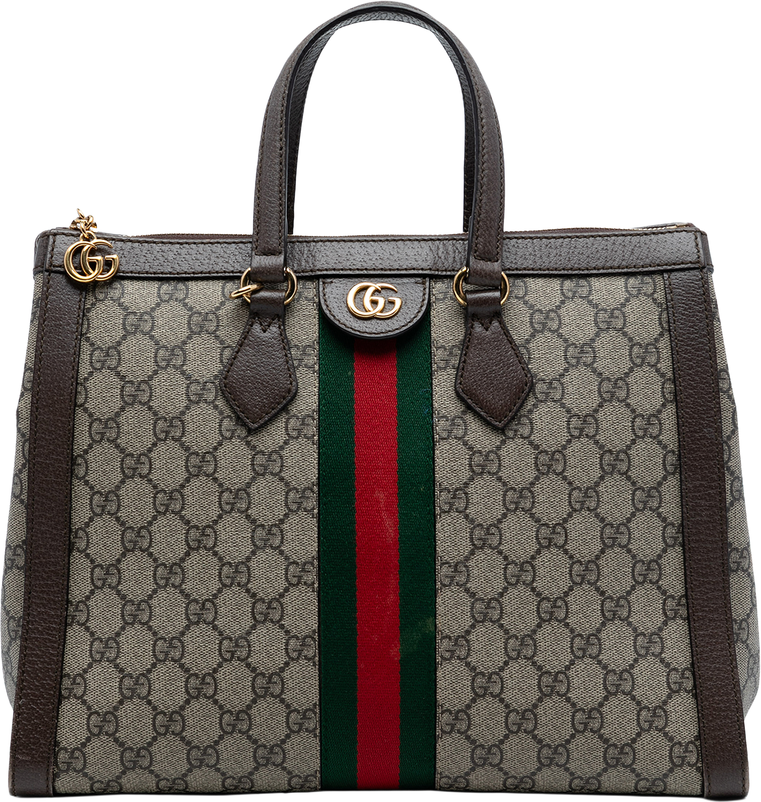 Gucci Gg Supreme Ophidia Satchel, från Luxclusif, i färgen beige.