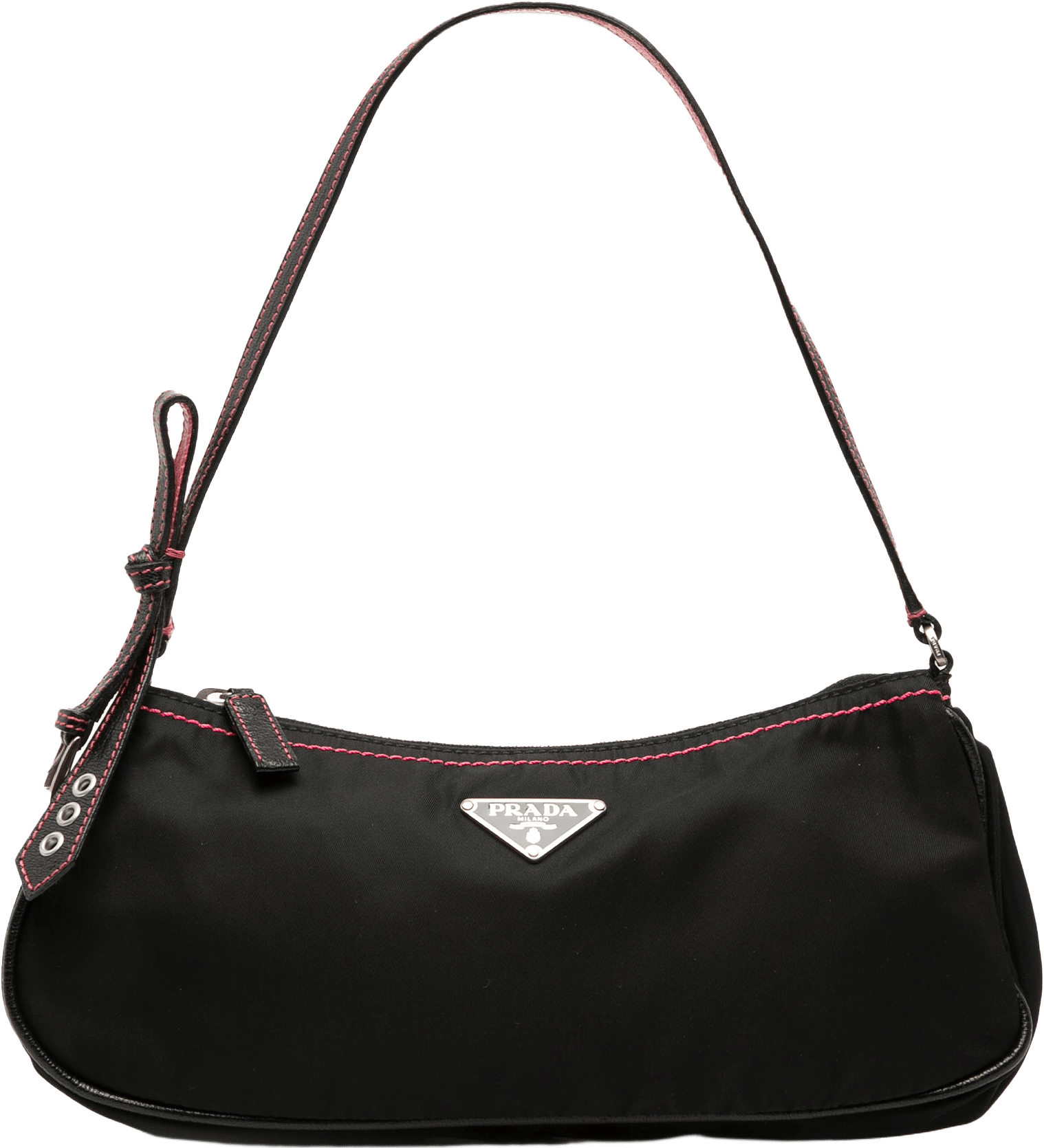 Prada Tessuto Bow Shoulder Bag, från Luxclusif, i färgen black.