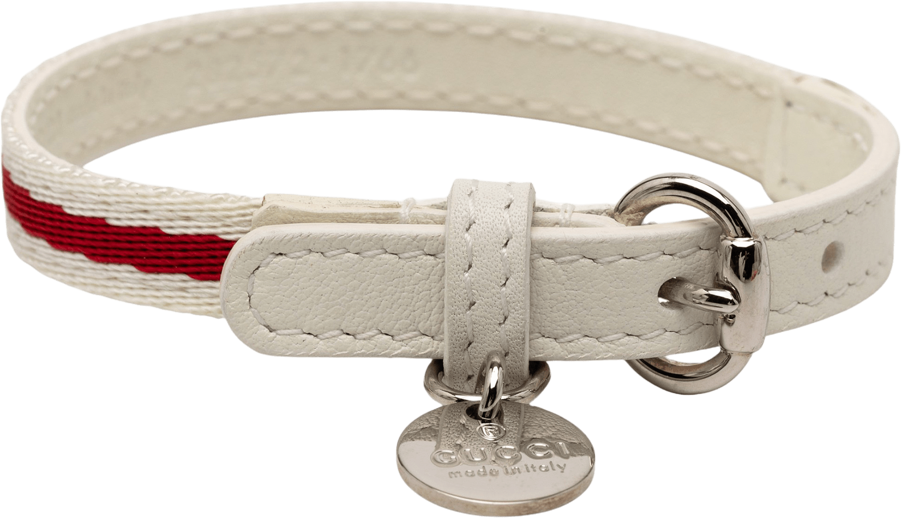 Gucci Gucci Loves You Leather Bracelet, från Luxclusif, i färgen white.