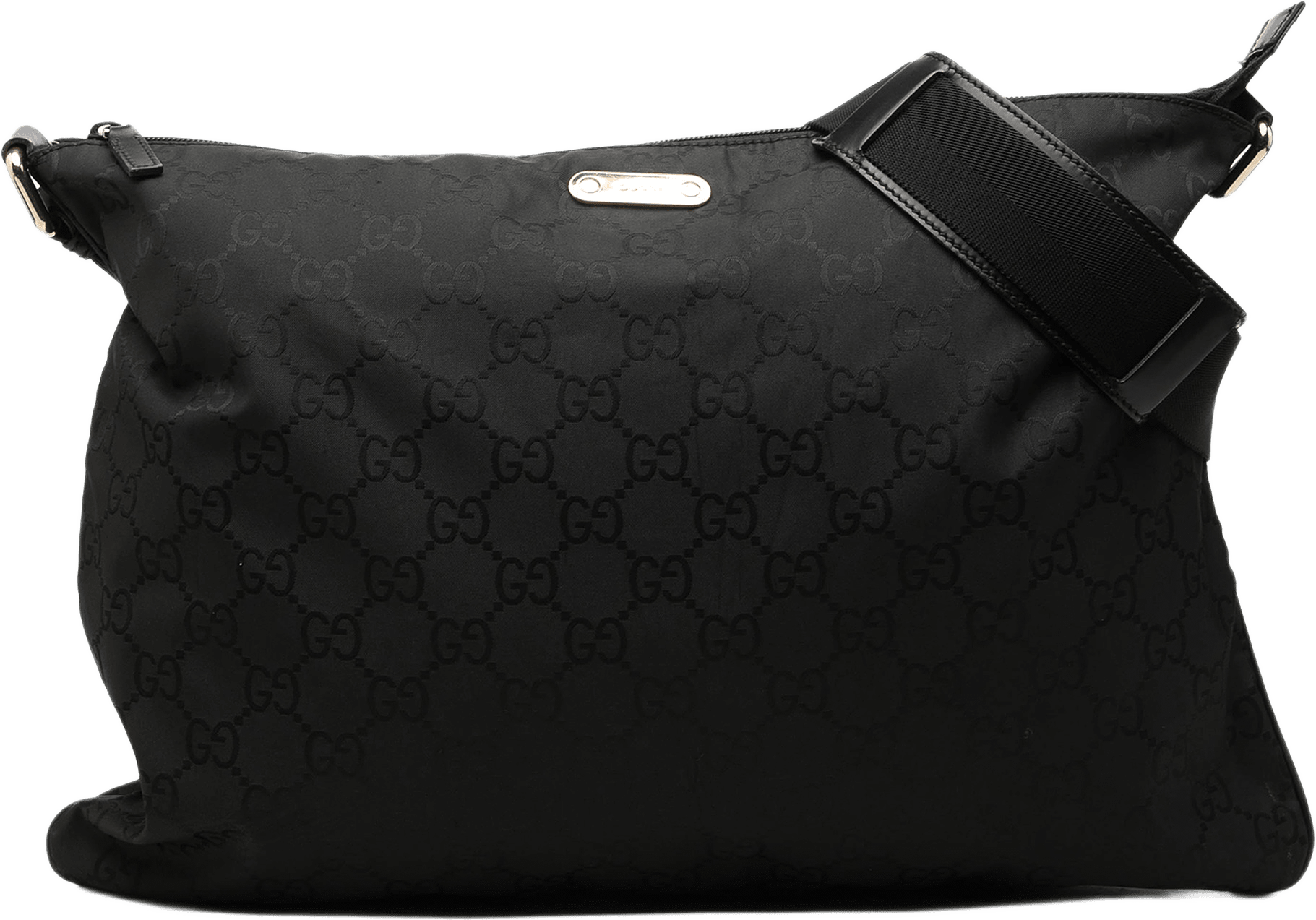 Gucci Gg Nylon Crossbody, från Luxclusif, i färgen svart.