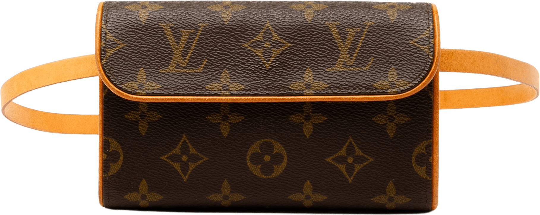 Louis Vuitton Monogram Pochette Florentine, från Luxclusif, i färgen brown.