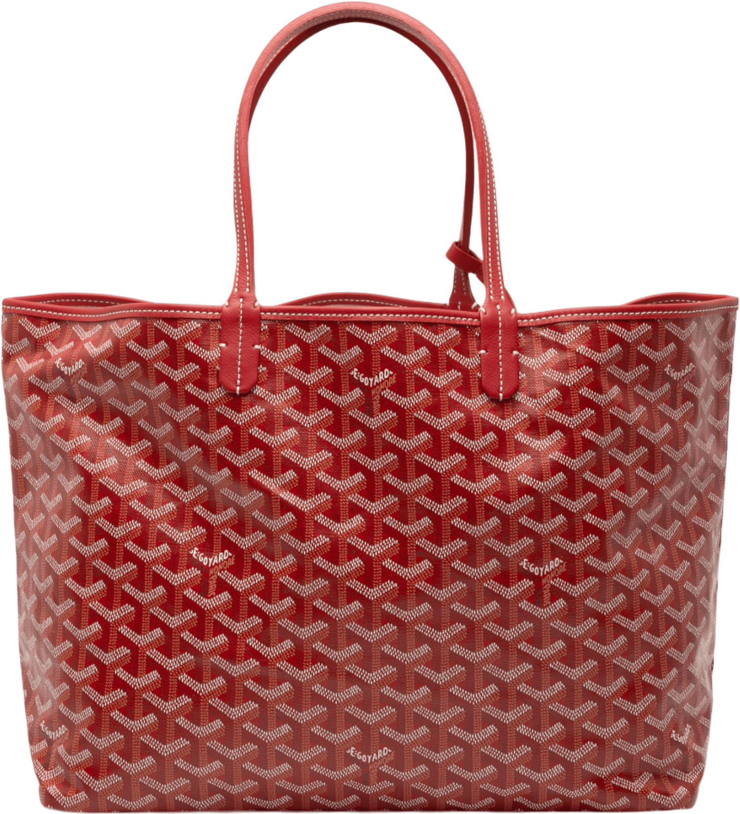 Goyard Goyardine Saint Louis Pm, från Luxclusif, i färgen red.