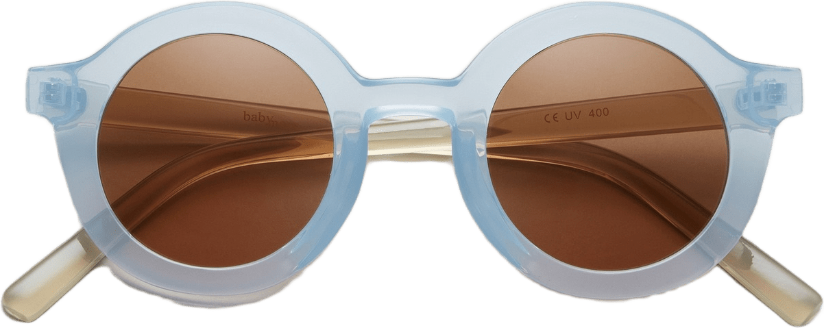 Babymocs Solglasögon Signature Round - Barn, från BabyMocs, i färgen blue.