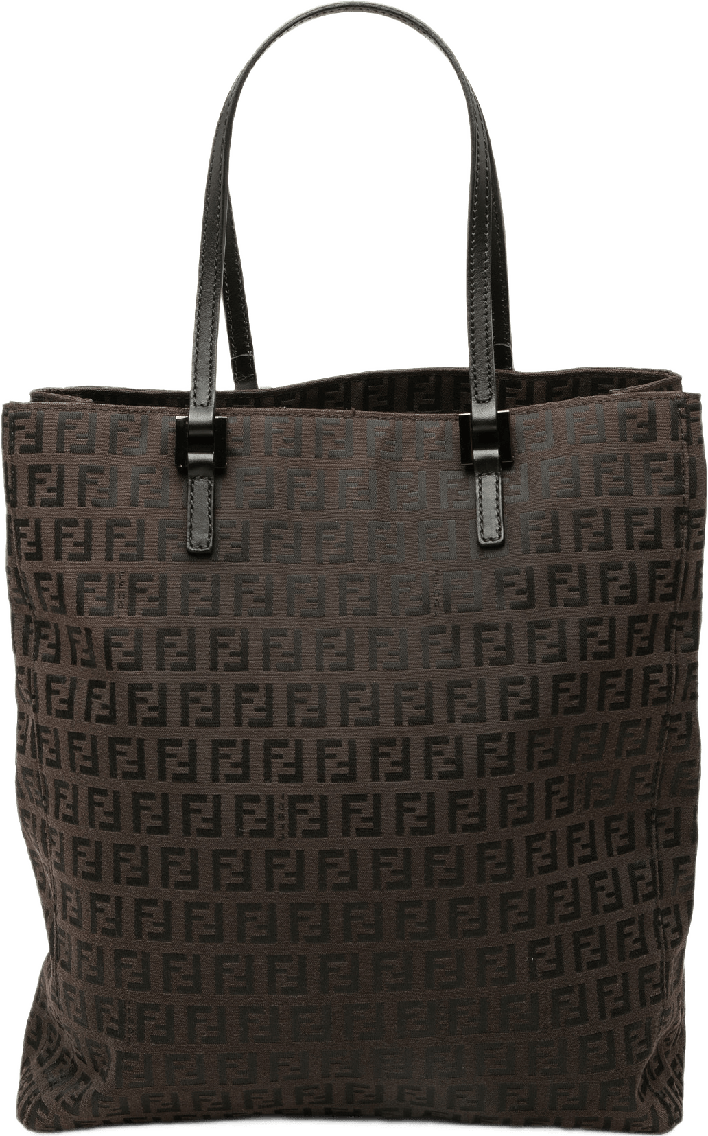 Fendi Zucchino Canvas Tote, från Luxclusif, i färgen brun.