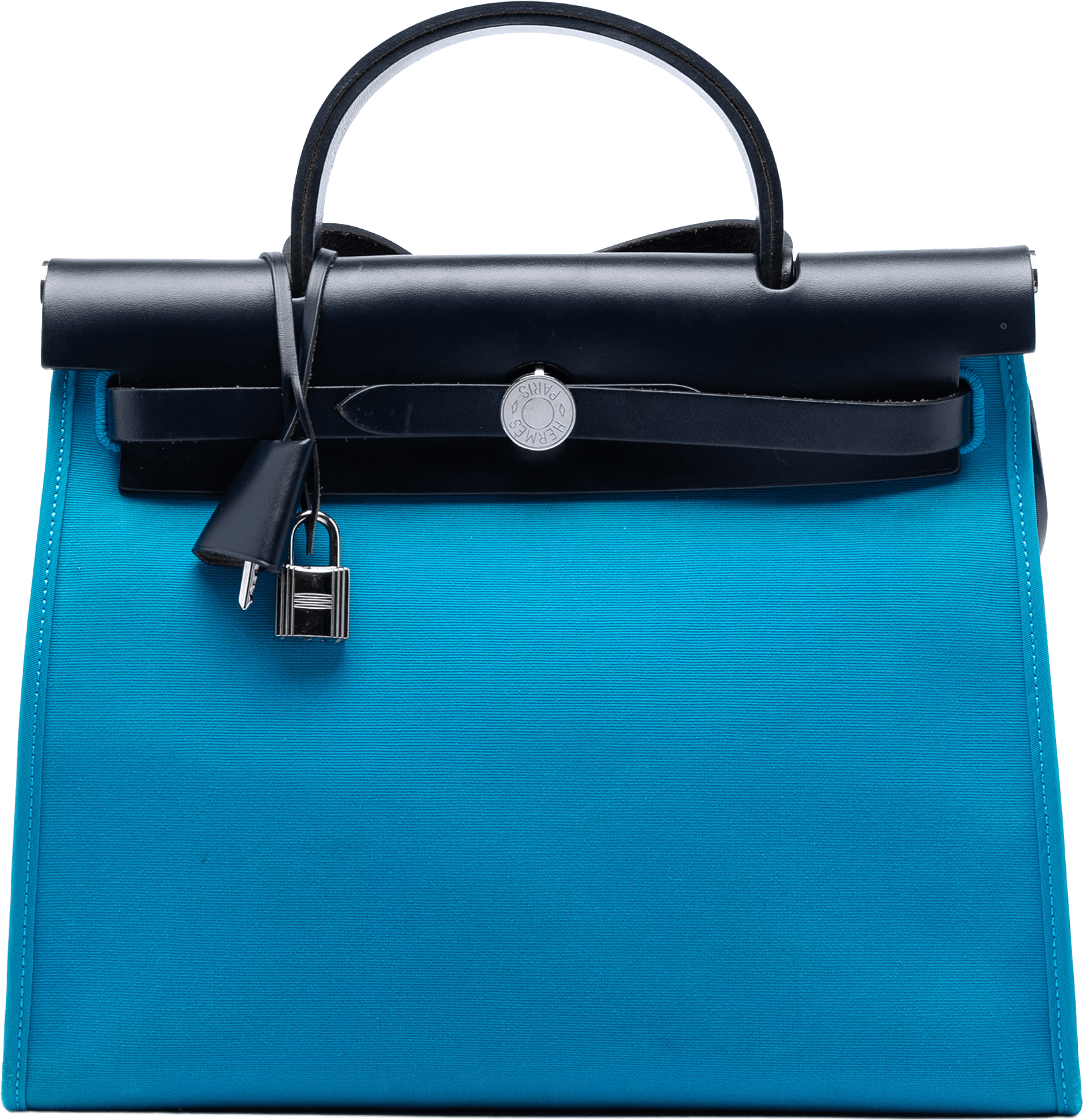 Hermès Toile Herbag Zip 31, från Luxclusif, i färgen blue.