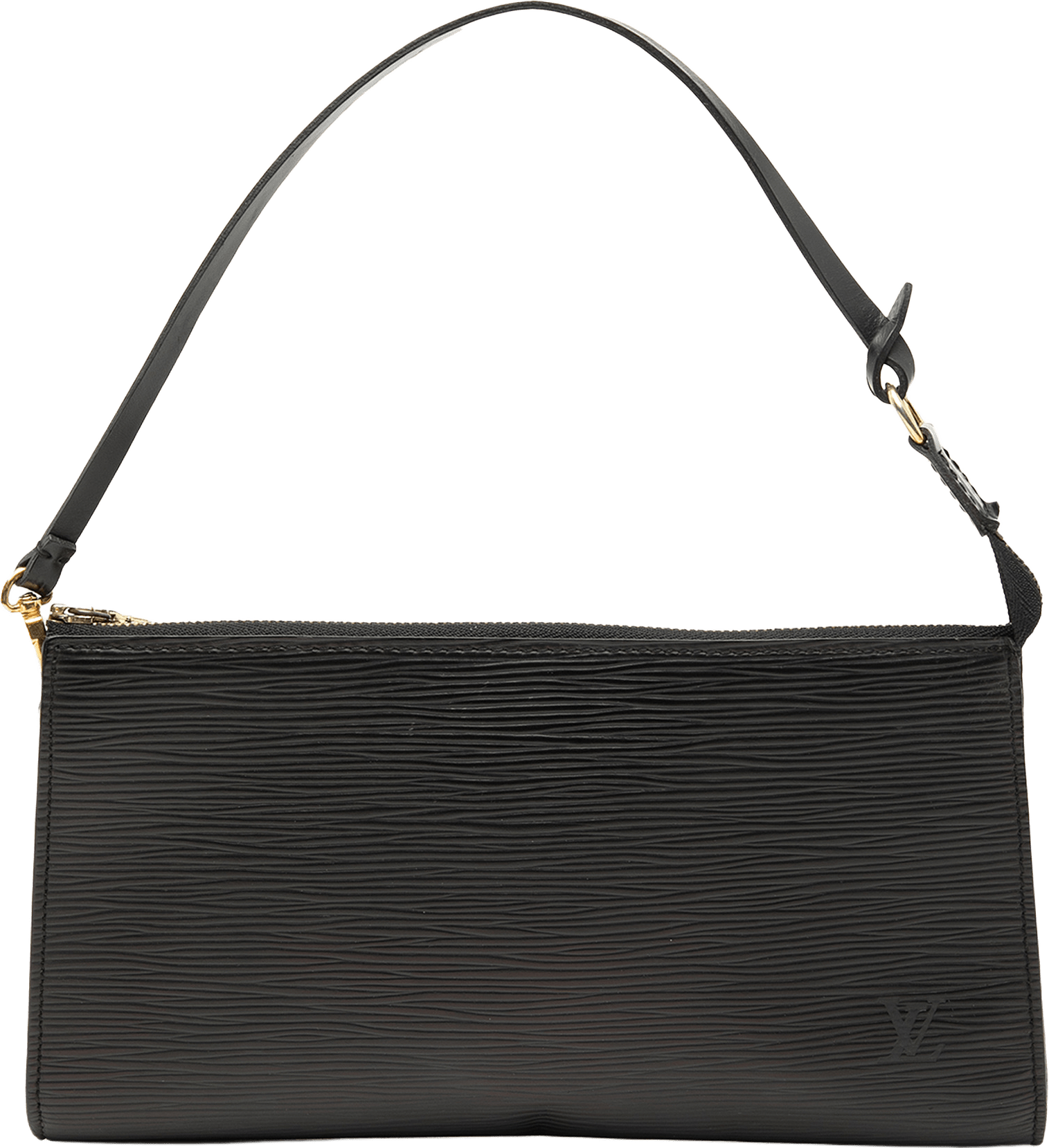 Louis Vuitton Epi Pochette Accessoires, från Luxclusif, i färgen black.