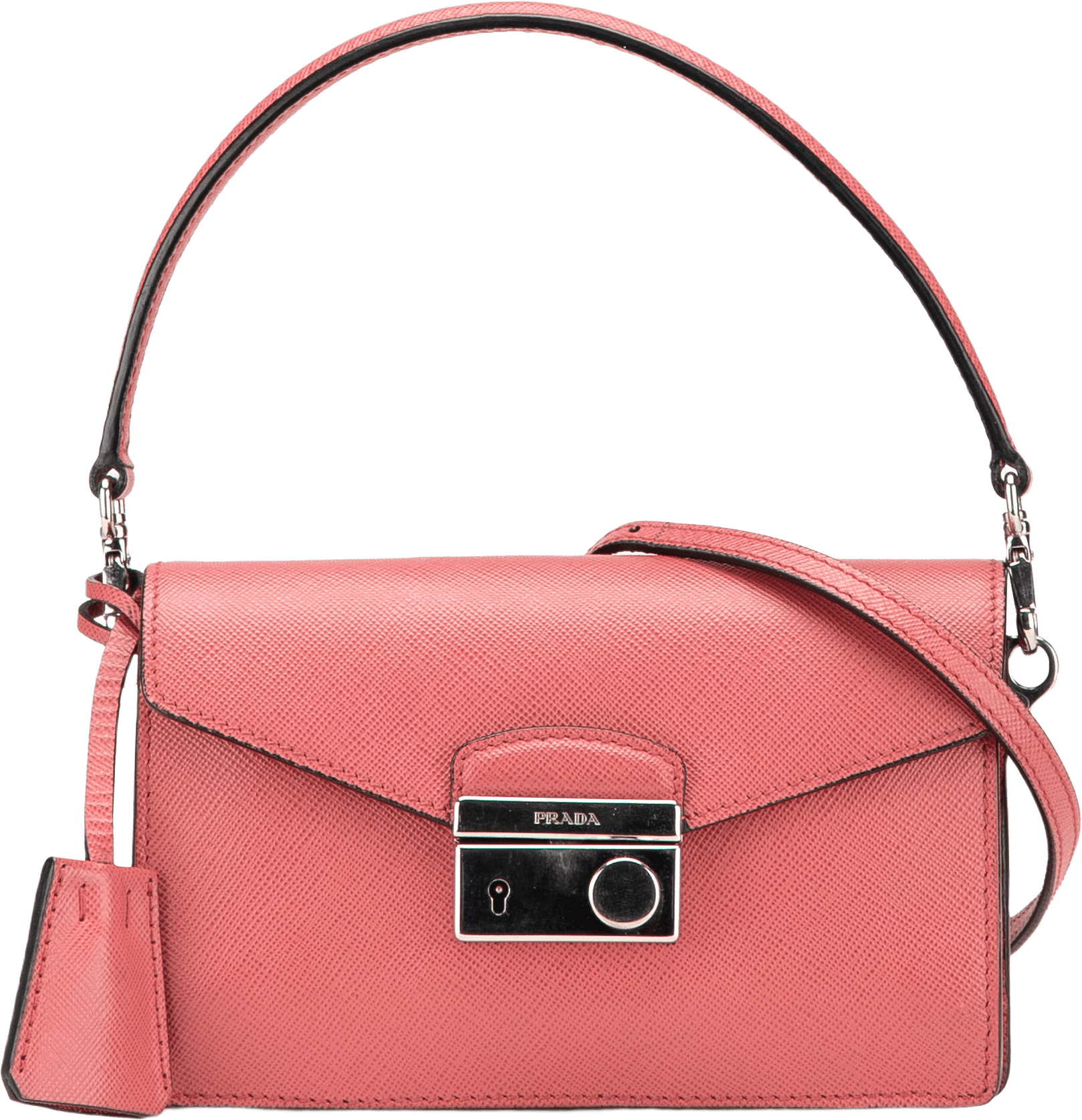 Prada Mini Saffiano Lux Sound Satchel