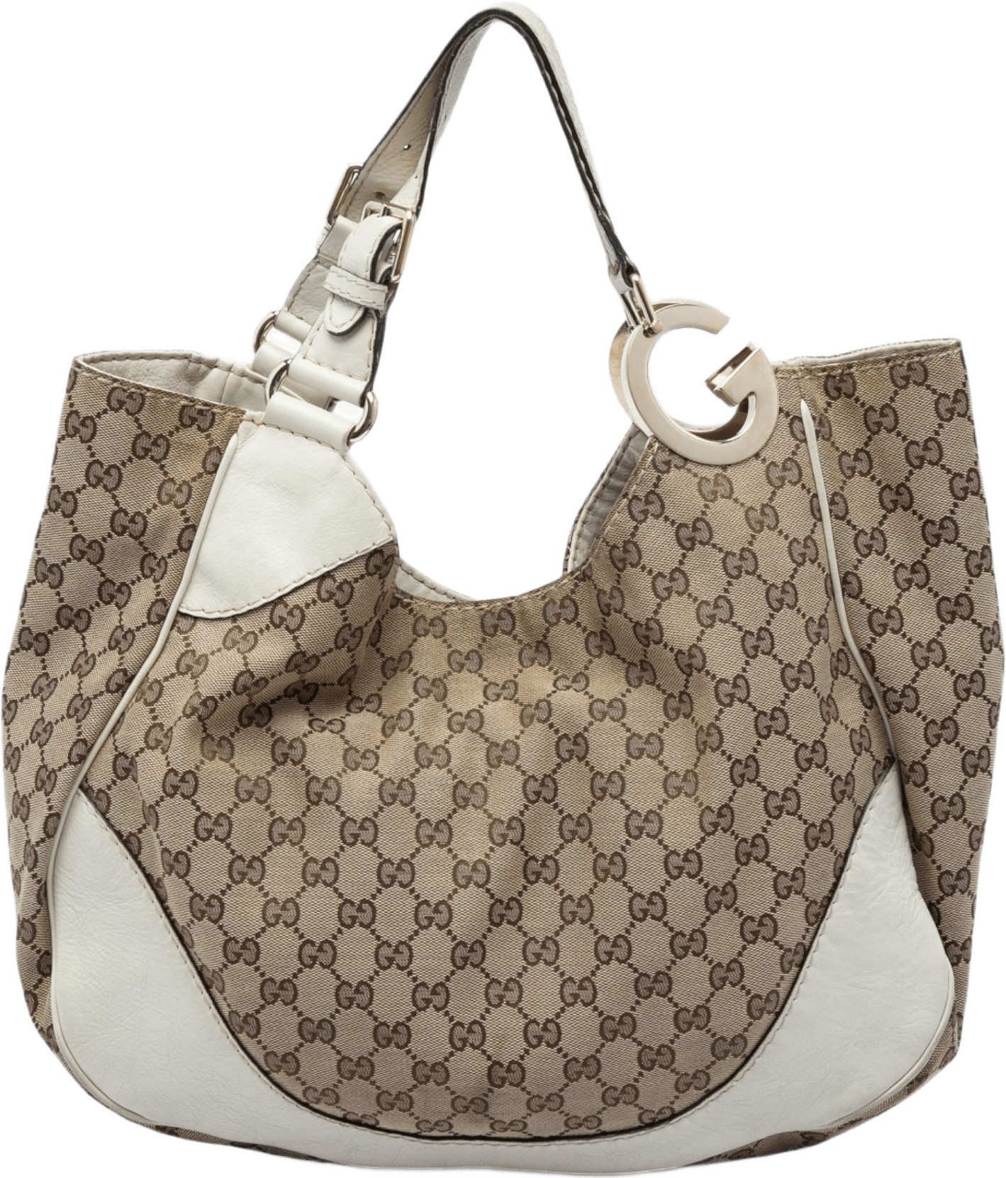 Gucci Gg Canvas Charlotte Tote, från Luxclusif, i färgen vit.