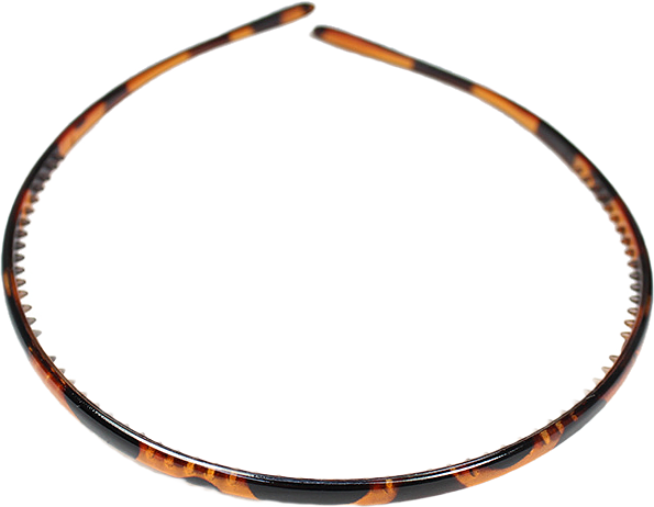 Klassiskt diadem 0,5 cm, från Complement, i färgen transperant brown.