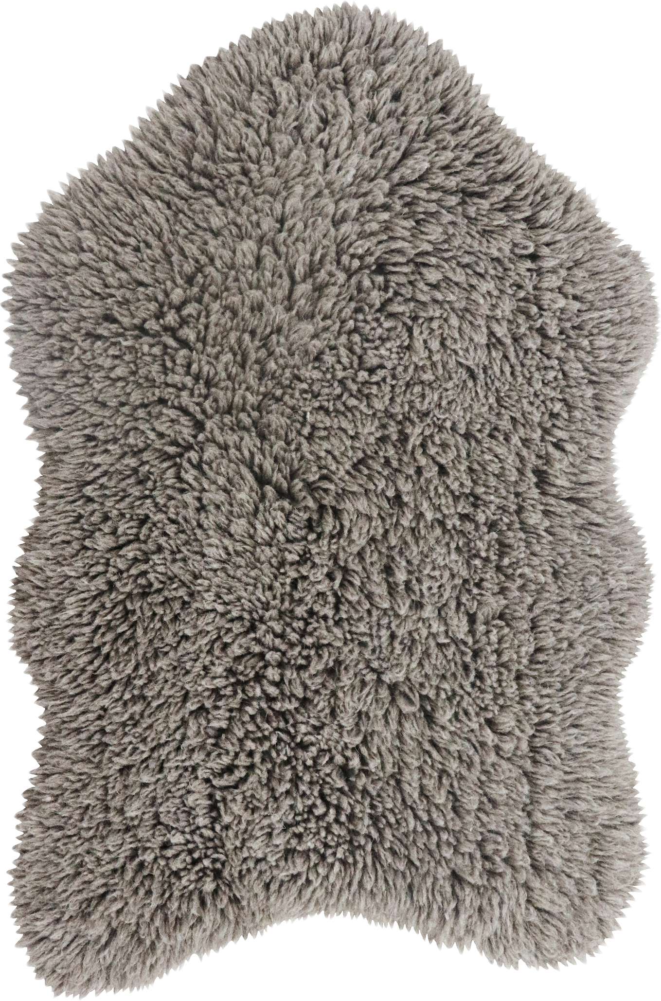 Tvättbar Ullmatta Woolable Woolly Grey, från LORENA CANALS, i färgen sheep grey.