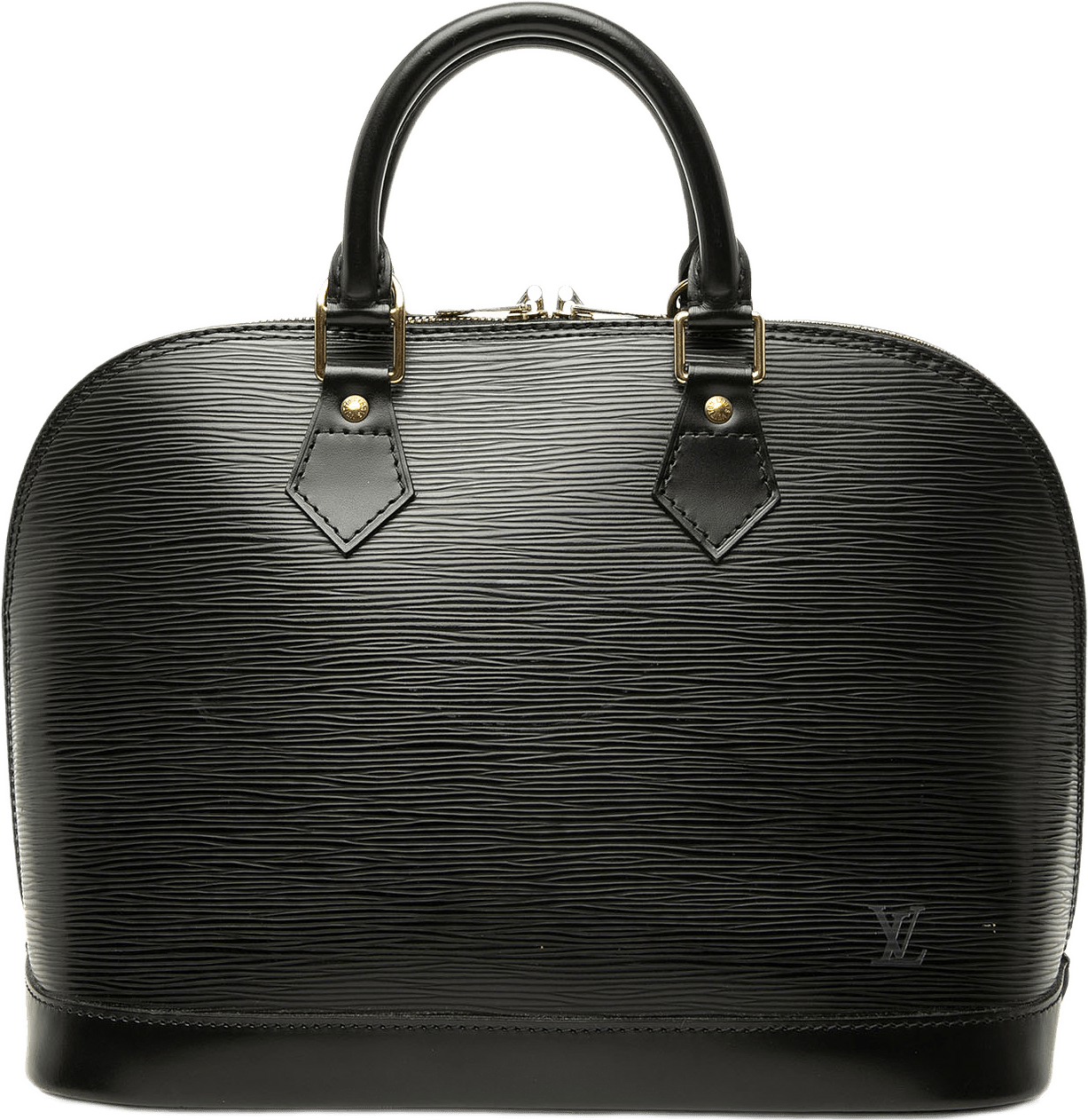 Louis Vuitton Epi Alma Pm, från Luxclusif, i färgen svart.