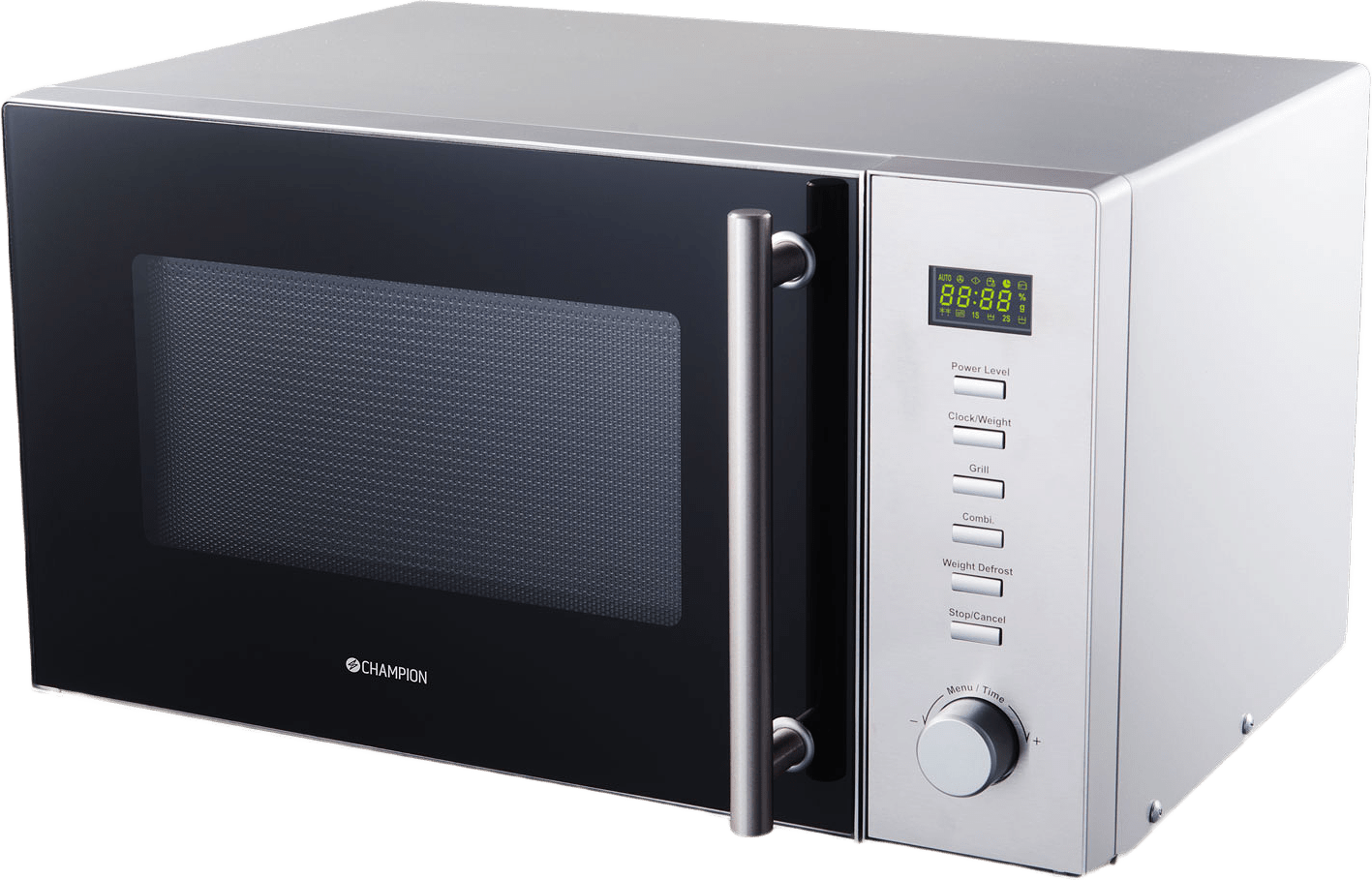 Mikrovågsugn Pro 23l, från Champion Nordic, i färgen rostfri.