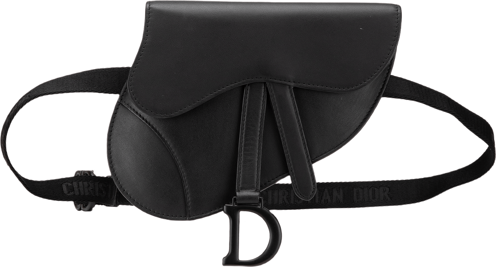 Dior Ultra Matte Calfskin Saddle Belt Bag