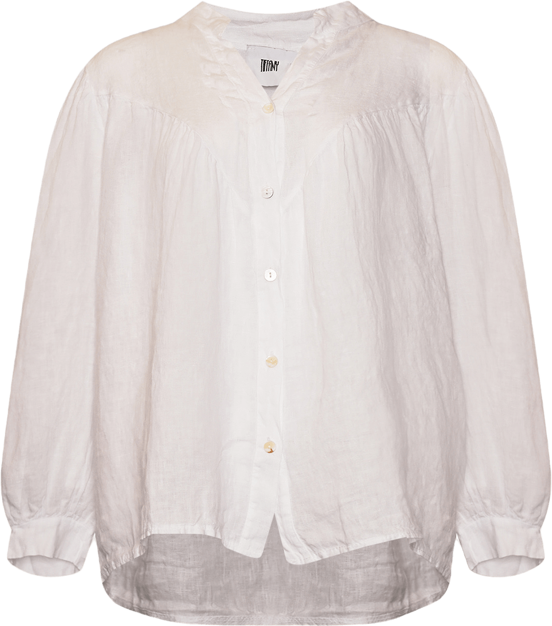 Ivana, Blouse, Linen - White