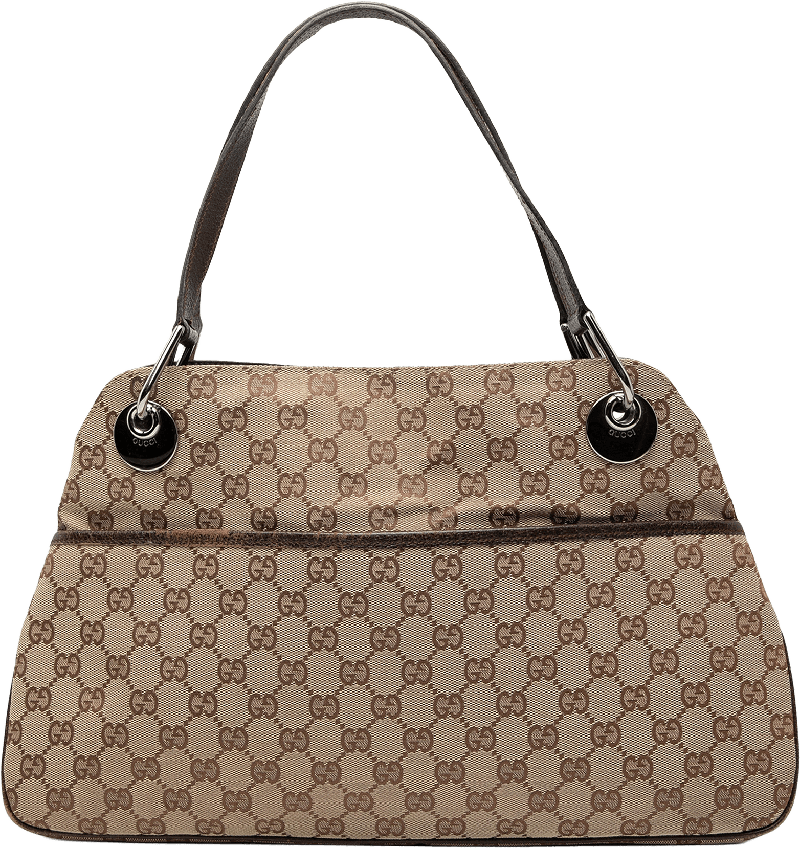 Gucci Gg Canvas Eclipse Shoulder Bag, från Luxclusif, i färgen beige.