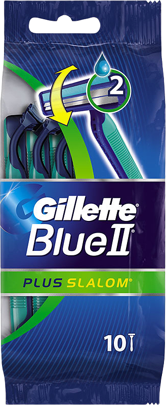 Engångshyvel Blue Plus, 10-pack, från Gillette, i färgen Blue.