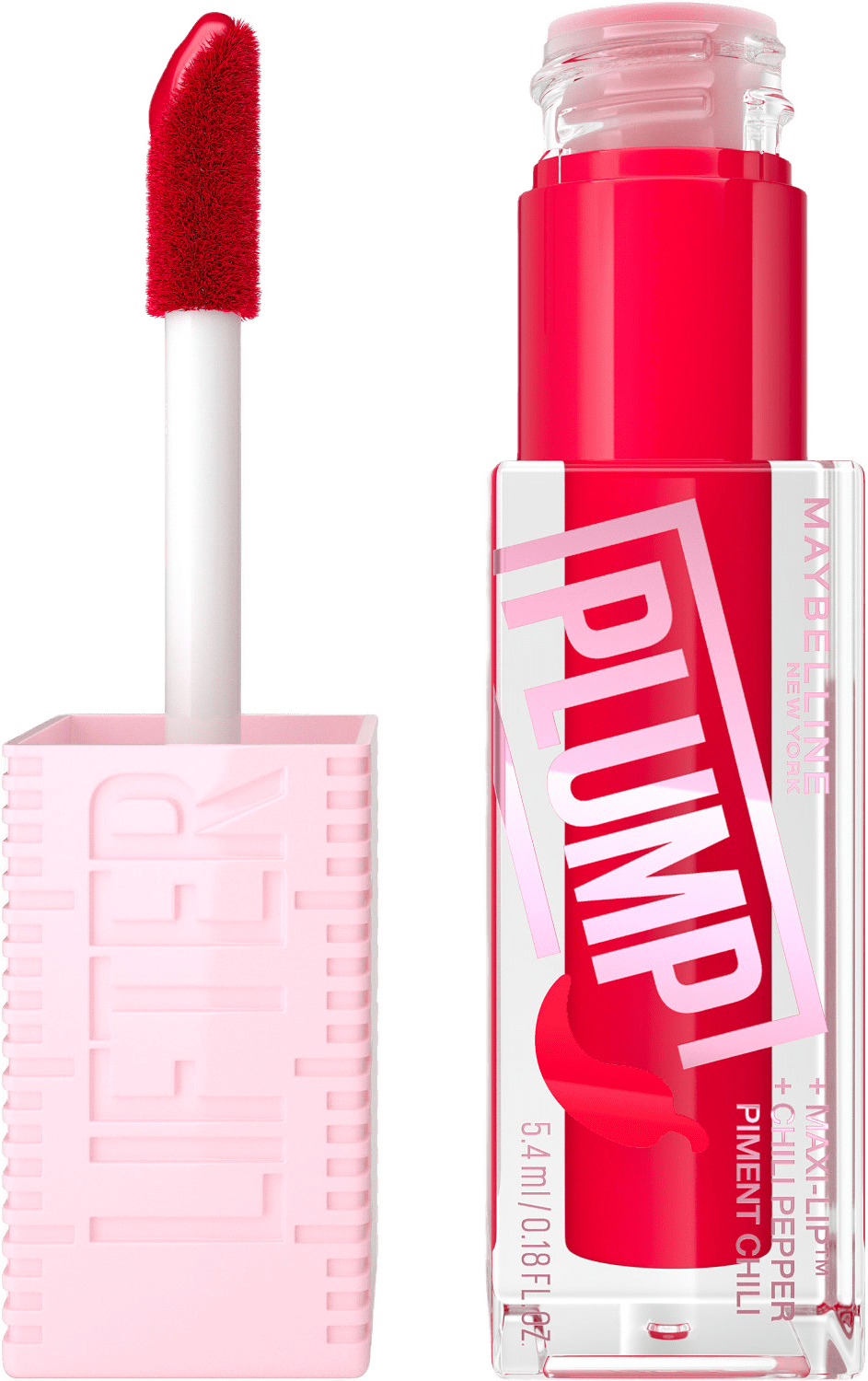 Lifter Plump Lipgloss, från Maybelline, i färgen Red Flag.