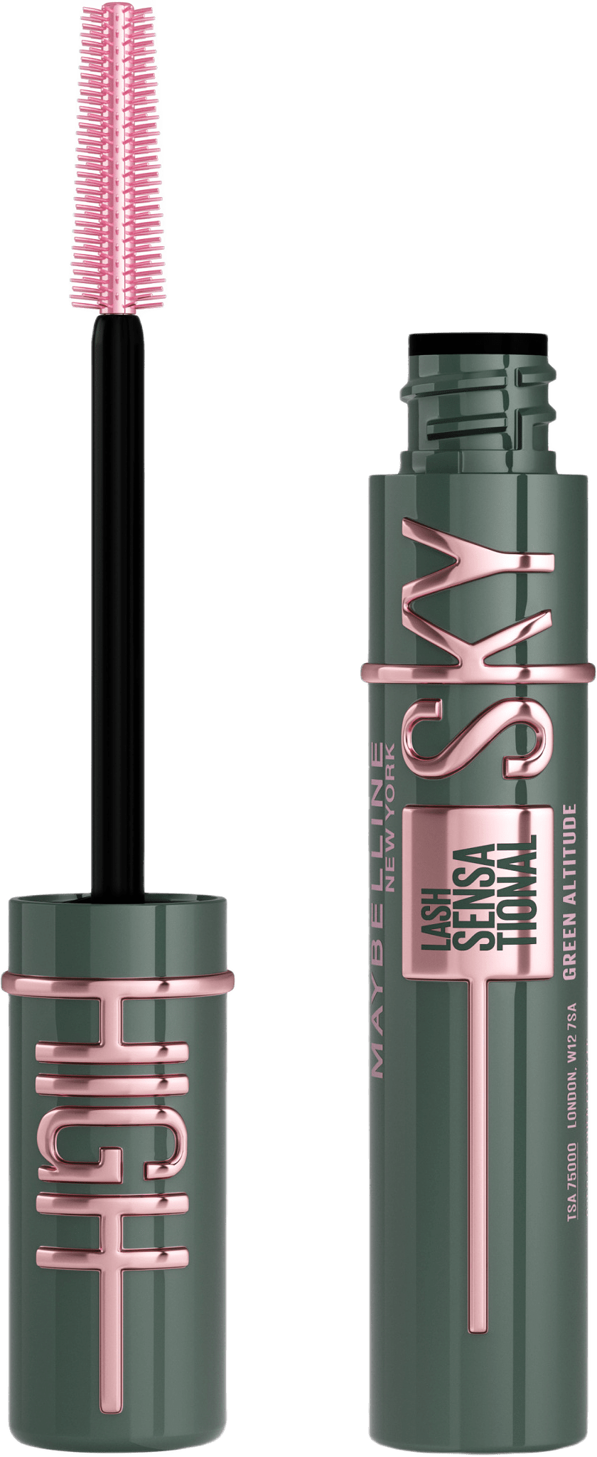 Lash Sensational Sky High Mascara, från Maybelline, i färgen Green Altitude.