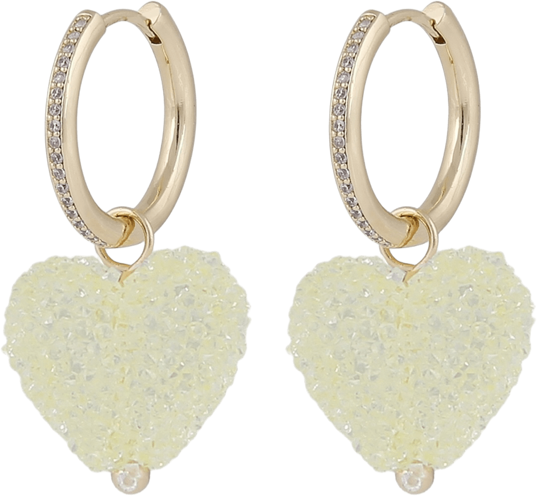 Sugar Hearts Pendant Ear