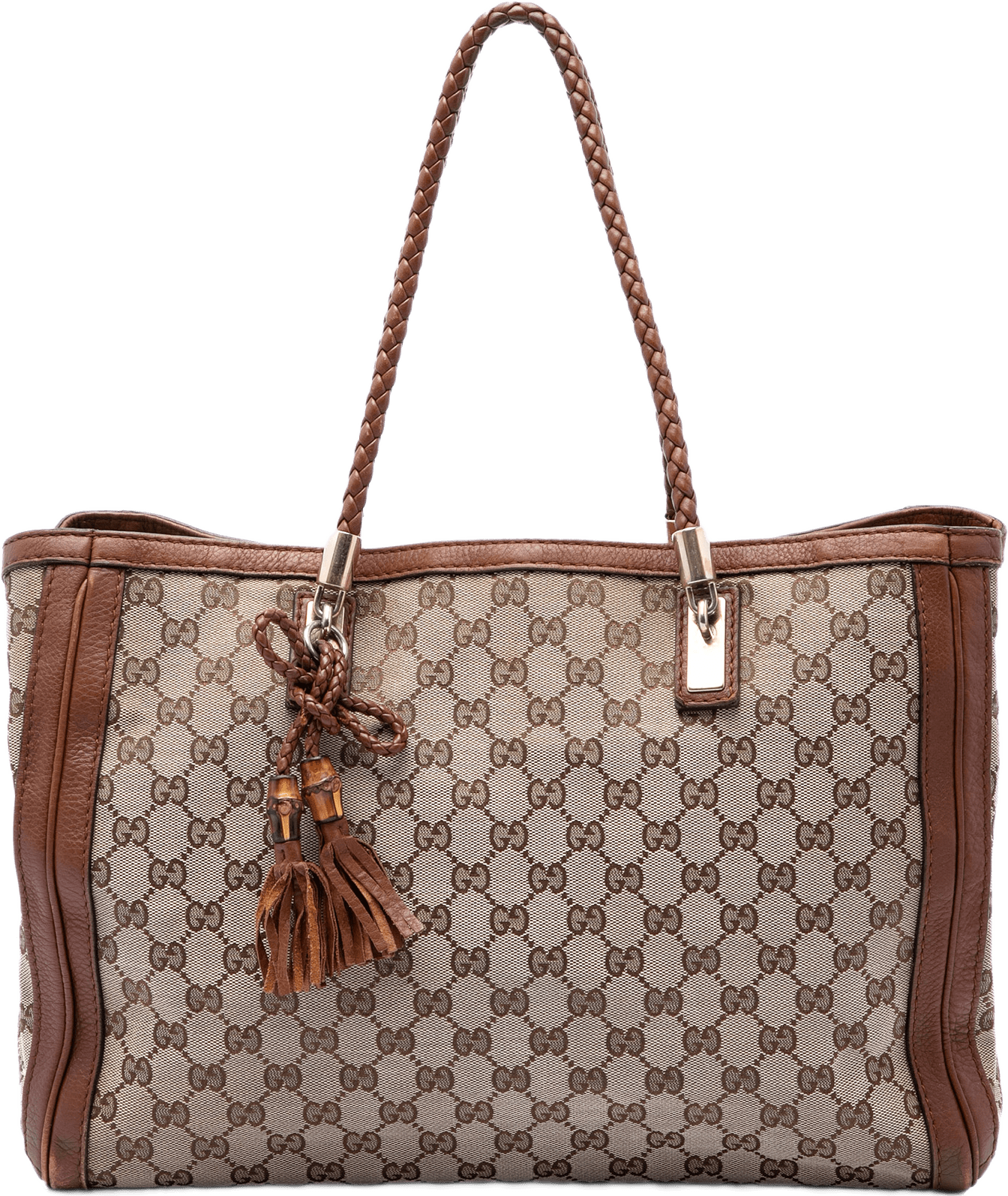 Gucci Gg Canvas Bella Tote, från Luxclusif, i färgen beige.