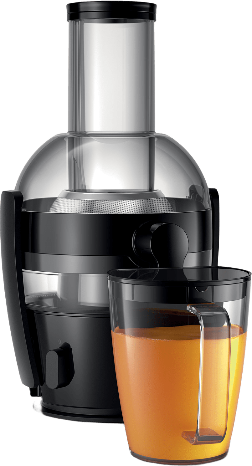 Råsaftcentrifug Hr1855 800w, Black, 1 Speed,, från Philips, i färgen svart.