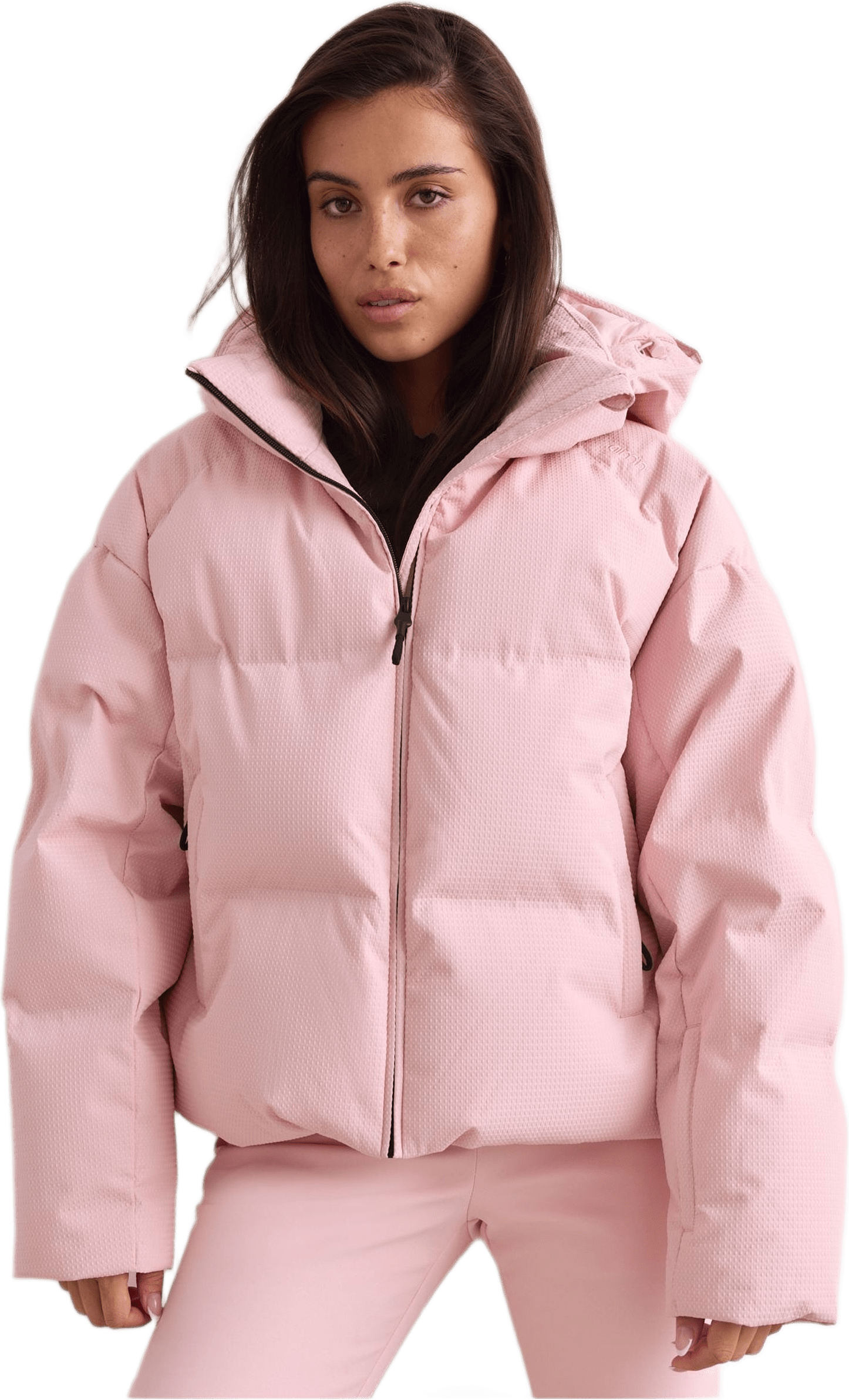 Cortina Puffer Jacket, från aim'n, i färgen pink frost.