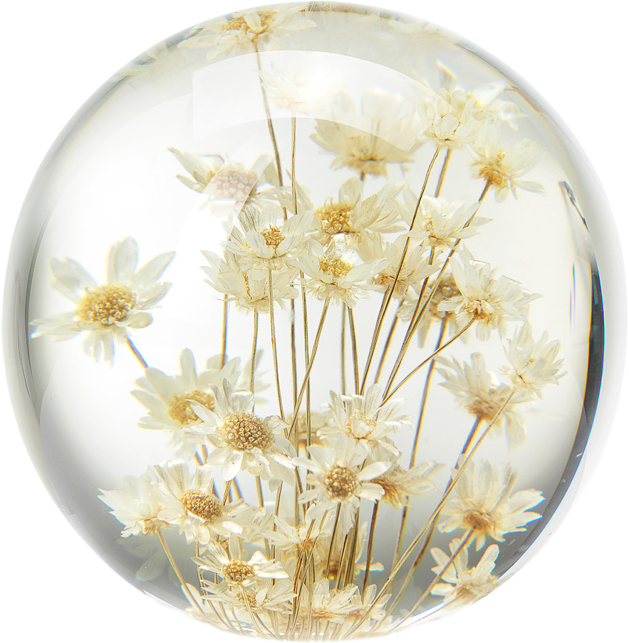 Fleur Pappersvikt, Brevtyngd, från In Flore, i färgen vit.