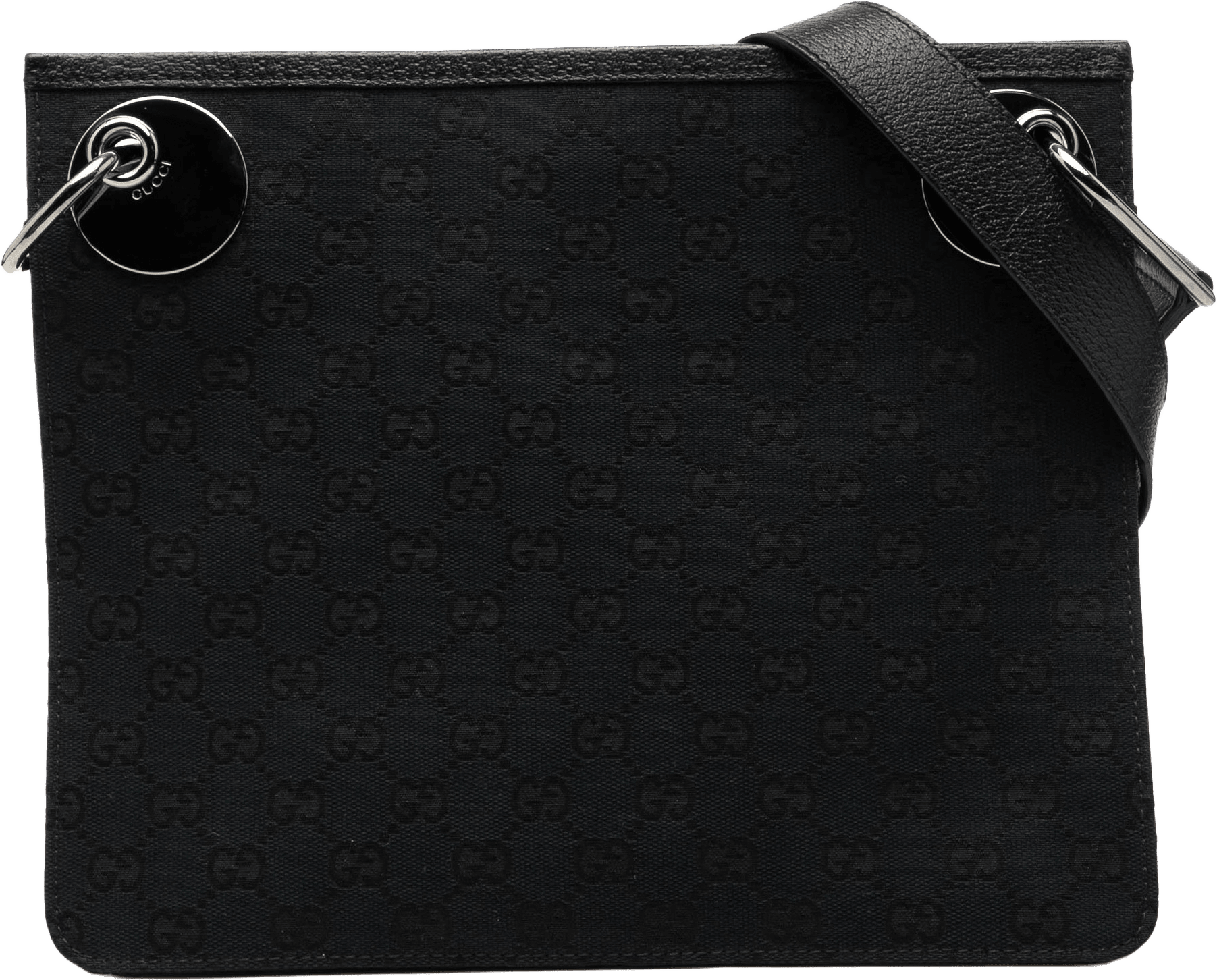Gucci Gg Canvas Eclipse Crossbody, från Luxclusif, i färgen black.