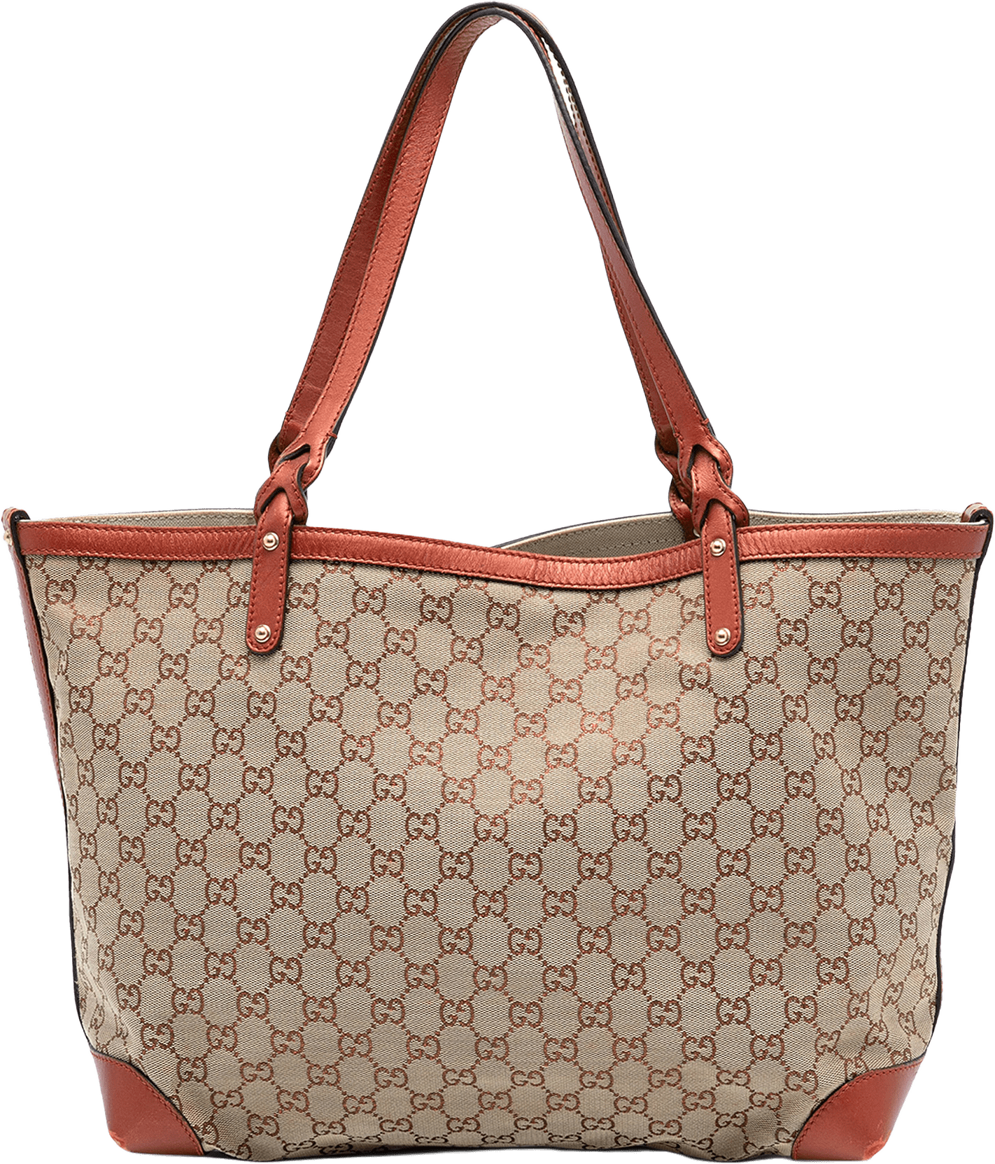 Gucci Medium Gg Canvas Craft Tote, från Luxclusif, i färgen beige.