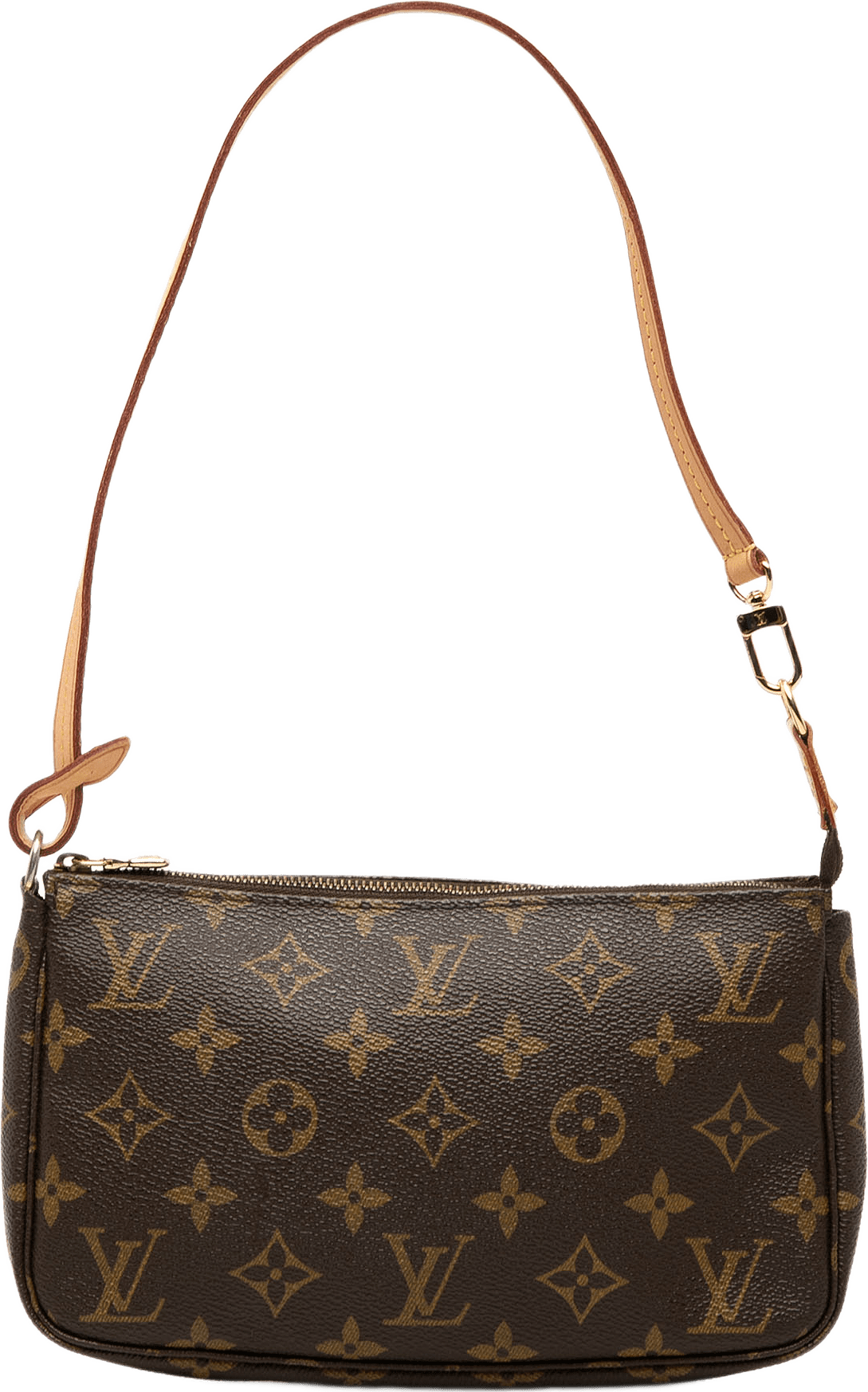 Louis Vuitton Monogram Pochette Accessoires, från Luxclusif, i färgen brun.