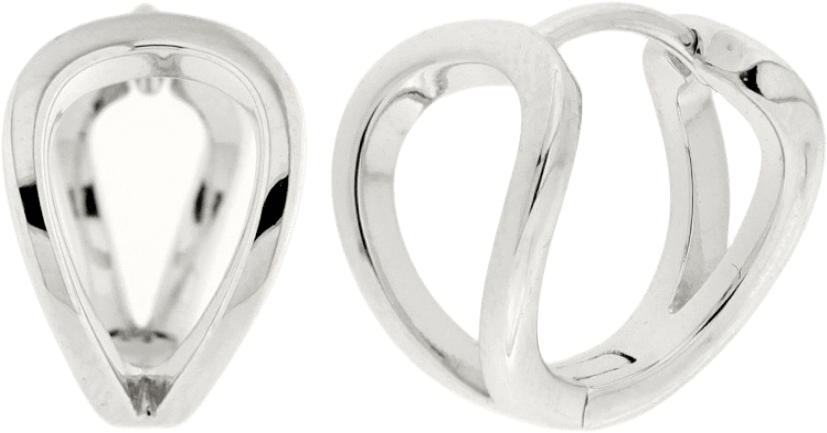 Örhängen Drop Loop Silver, från Atelier by Designtorget, i färgen silver.