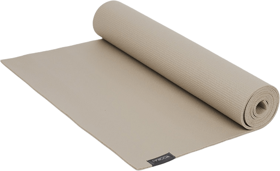 Yogamatta All-round Yoga Mat, 4 Mm, från Yogiraj, i färgen hazel taupe.