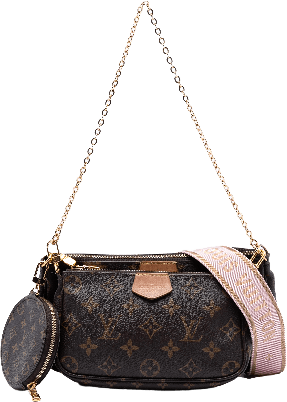 Louis Vuitton Monogram Multi Pochette Accessoires, från Luxclusif, i färgen brown.