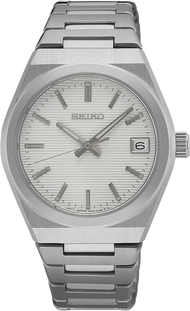 Seiko Classic Vit/stål, Metallband - Sur573p1, från Seiko, i färgen 1.