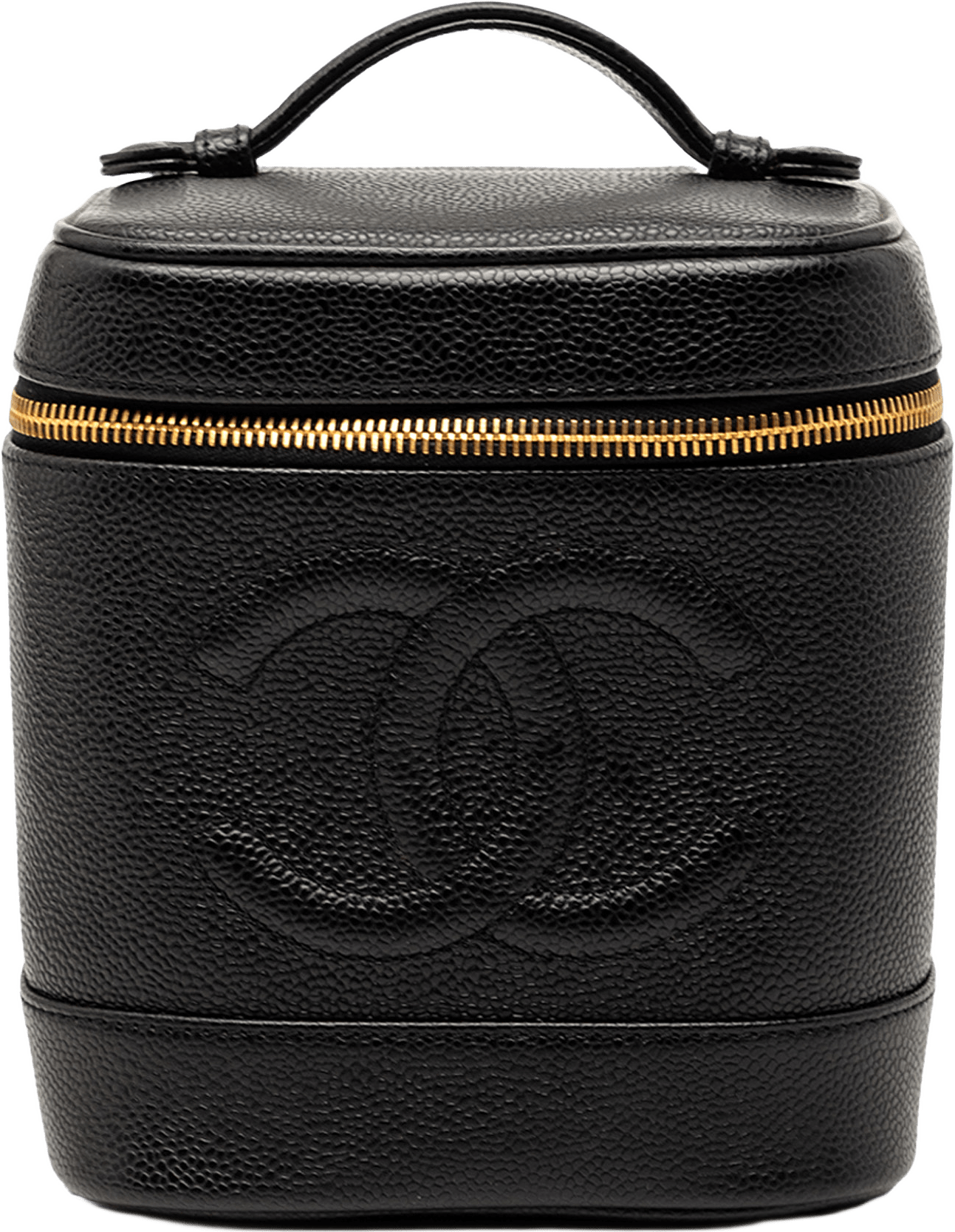 Chanel Cc Caviar Vanity Bag, från Luxclusif, i färgen black.
