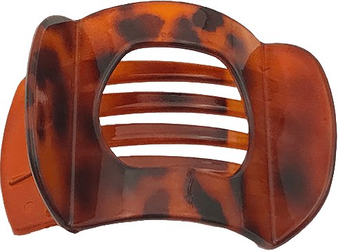 Hårklämma Platt 7,5 cm, från Complement, i färgen brown.