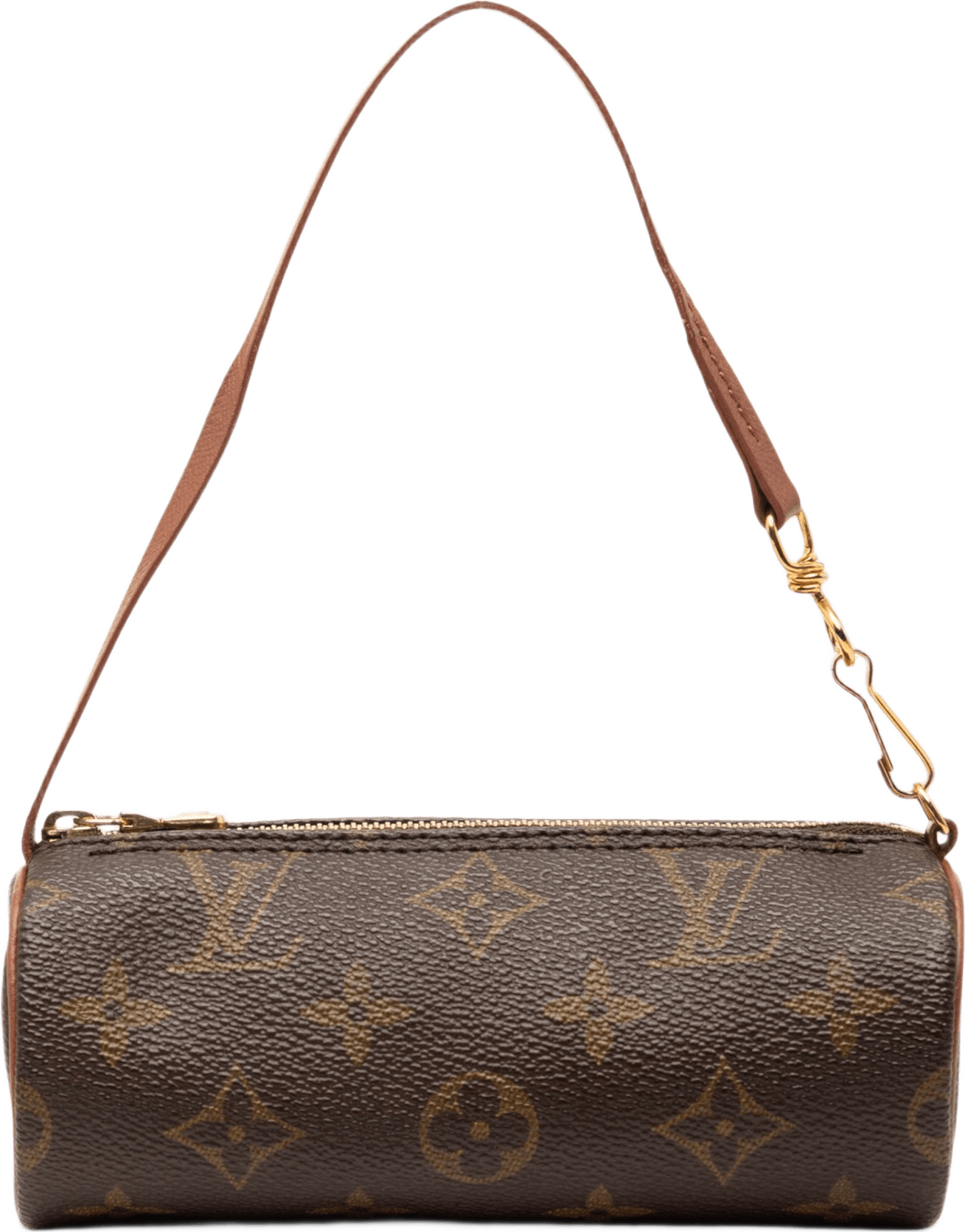Louis Vuitton Monogram Papillon Pochette, från Luxclusif, i färgen brown.