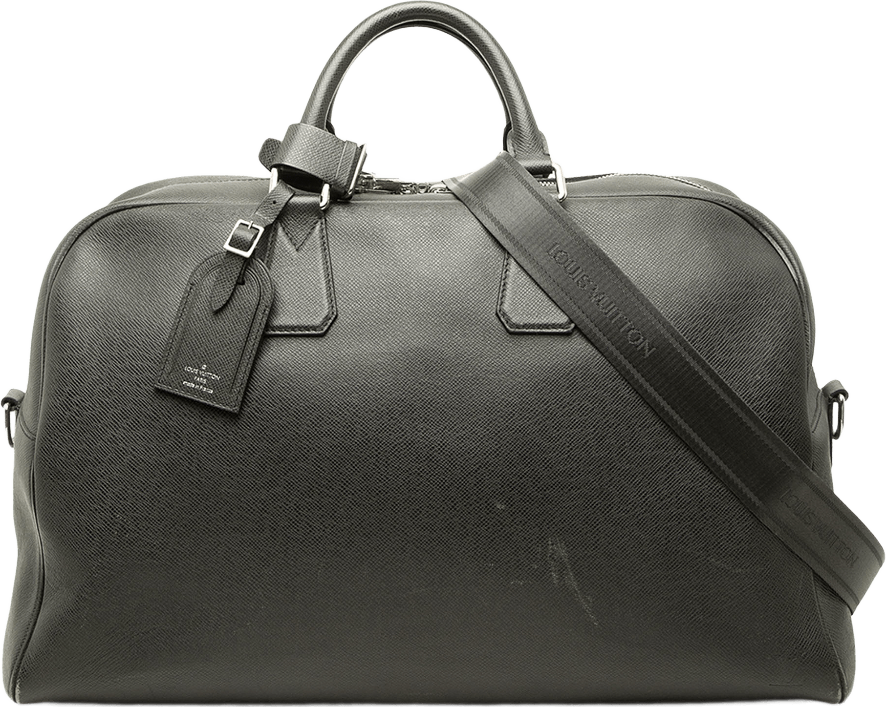 Louis Vuitton Taiga Neo Kendall, från Luxclusif, i färgen grå.