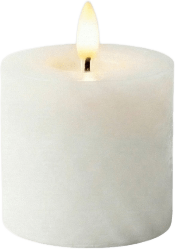 Sia Led-blockljus, Uppladdningsbart. Ø 10 1st, från Led Nordic, i färgen vit.