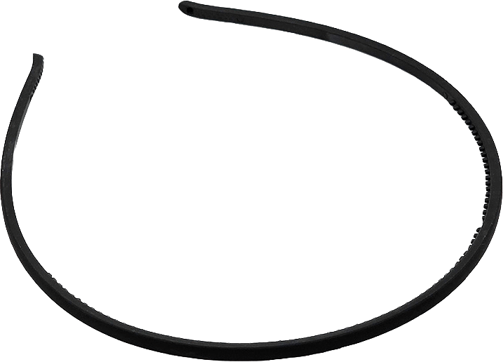 Tunt Matt Diadem Svart 0,5cm, från Complement, i färgen black.